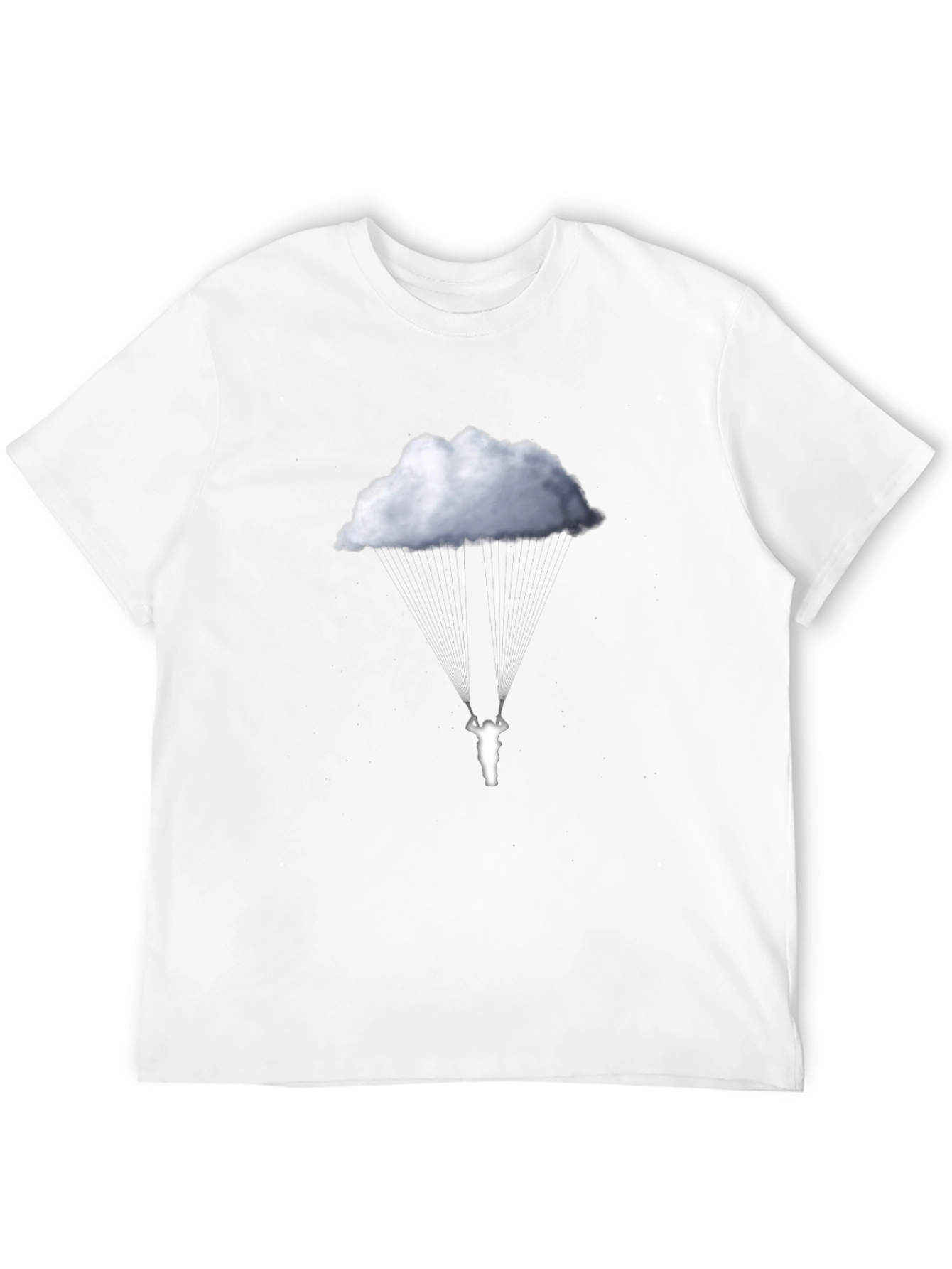 Cloud Swing Graphic Tee - Black Cotton Comfort