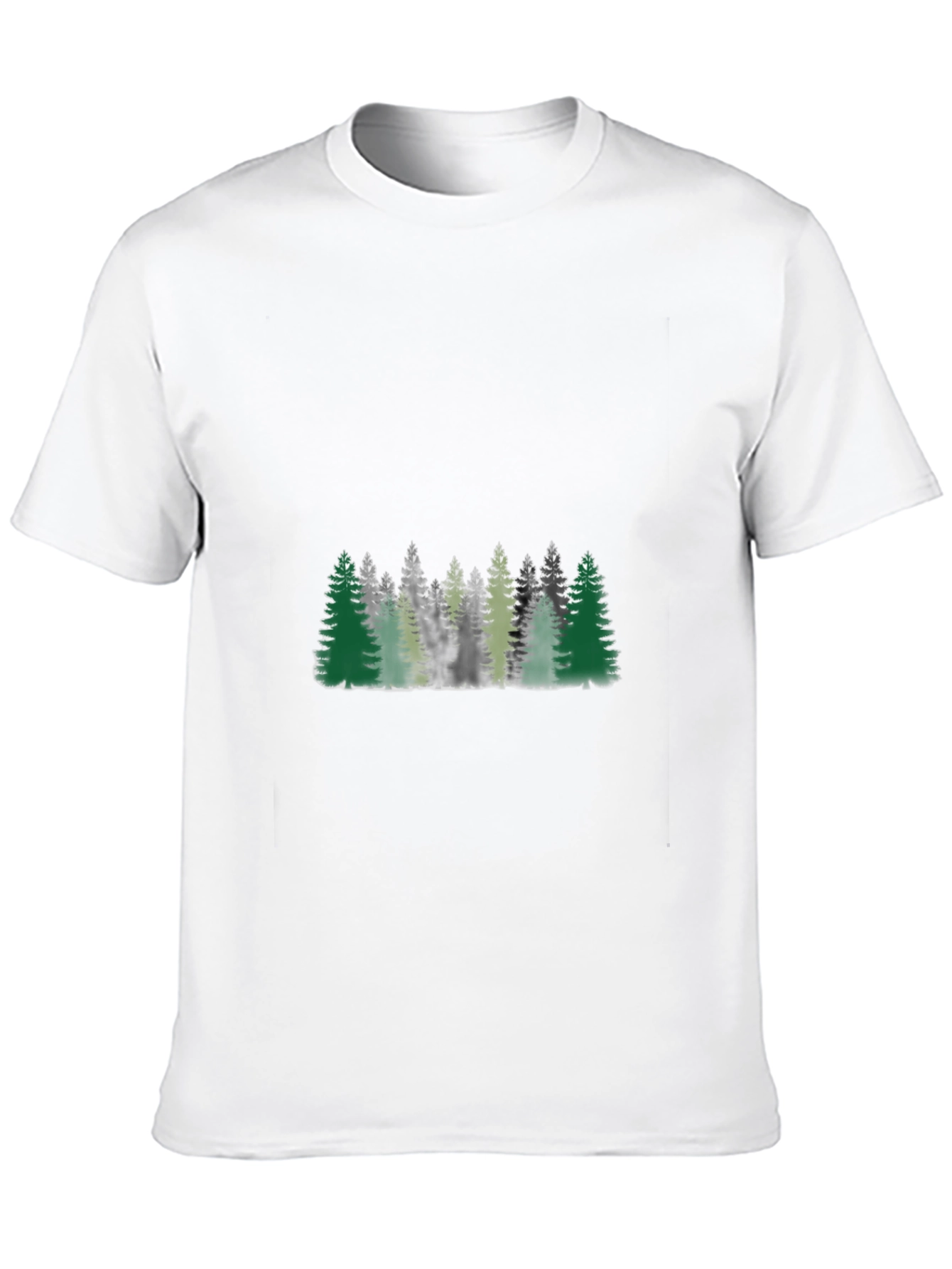 Forest Graphic Print Black T-Shirt