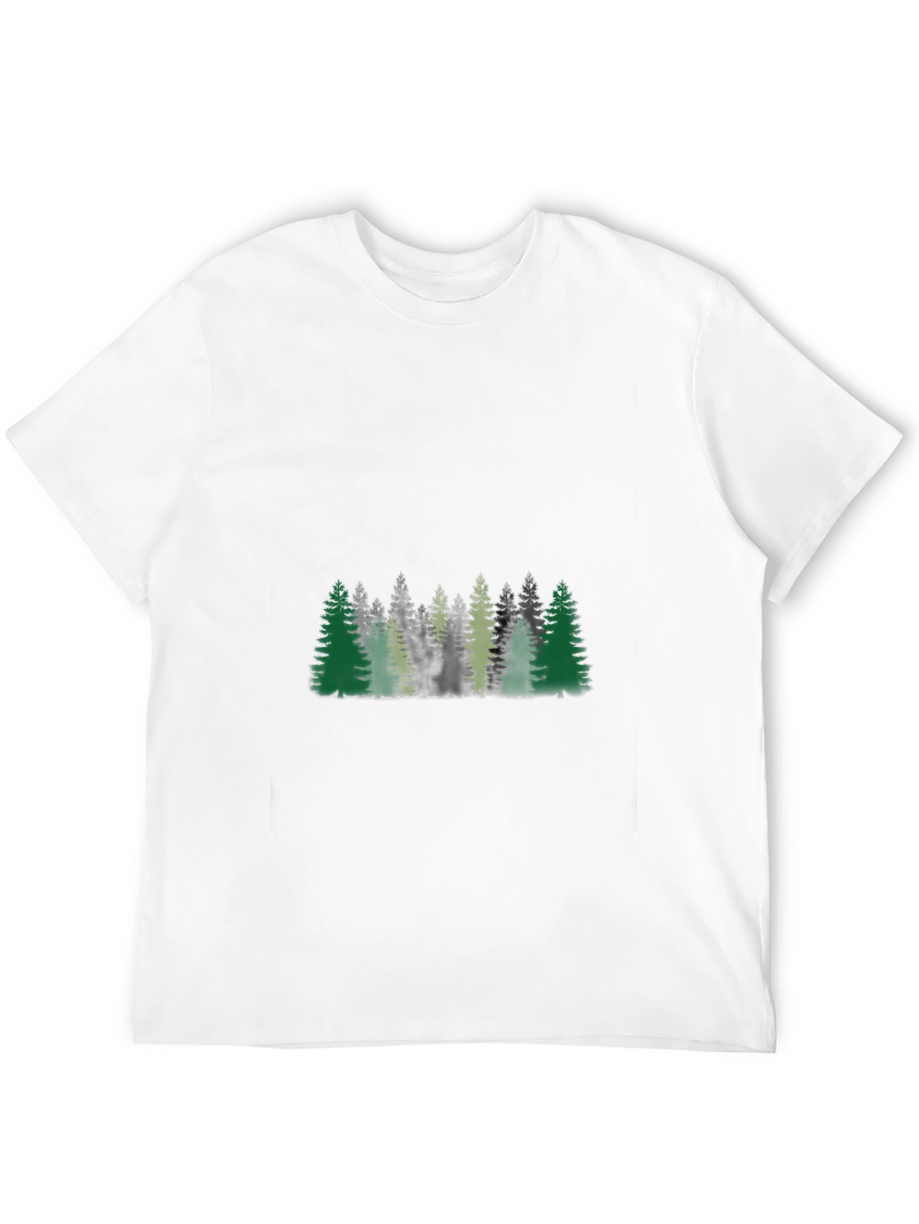 Forest Graphic Print Black T-Shirt