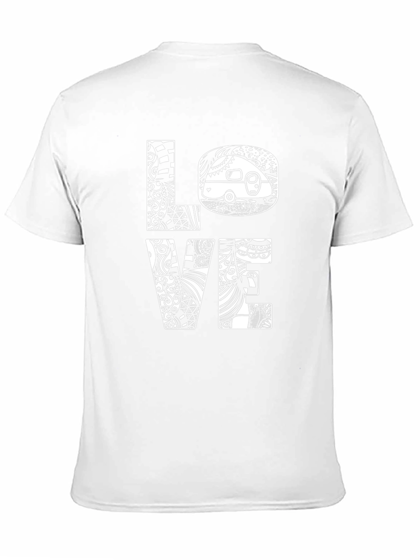 LOVE Camping Graphic T-Shirt - Black