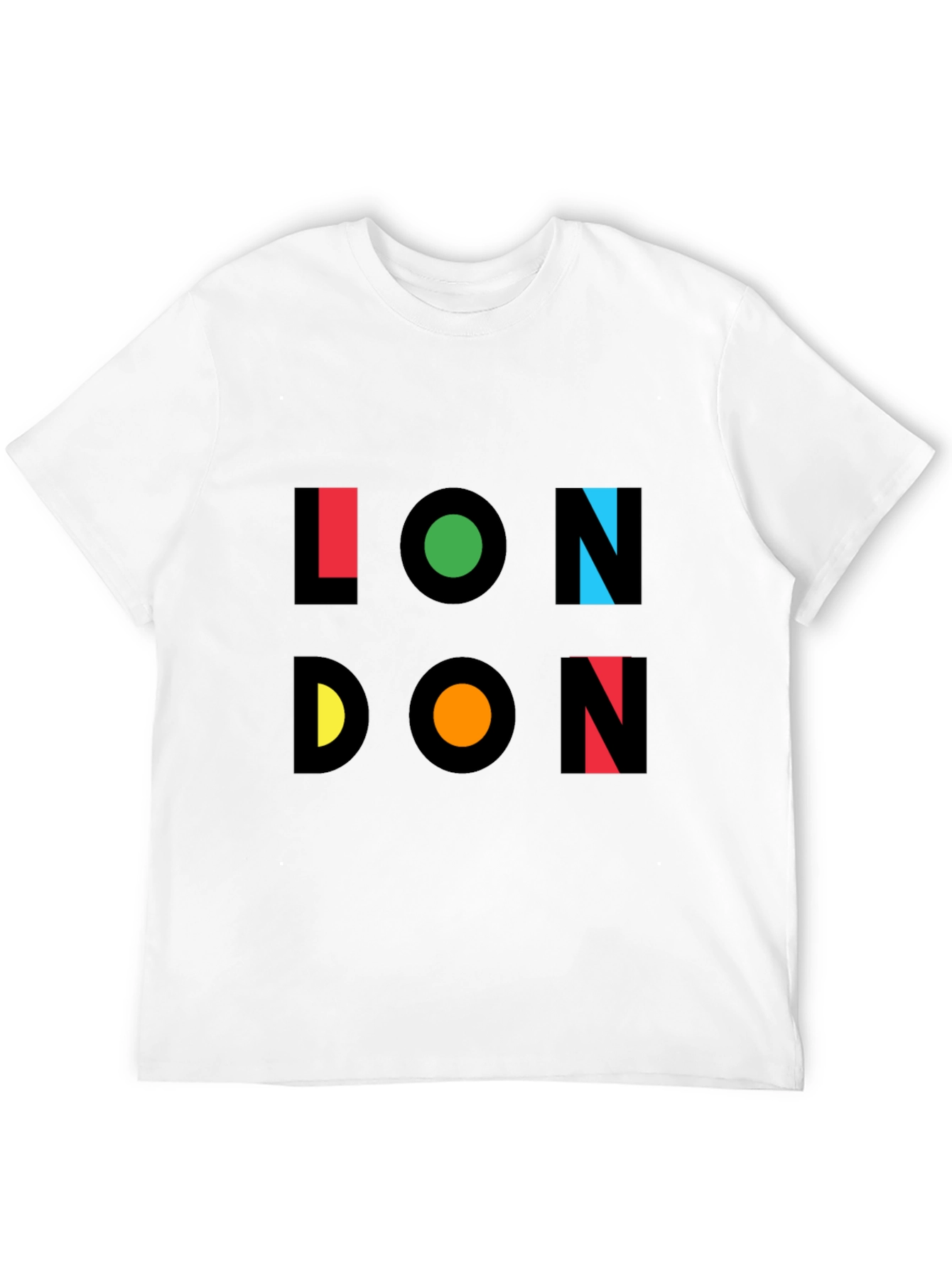 London Graphic Print Mens Black T-Shirt