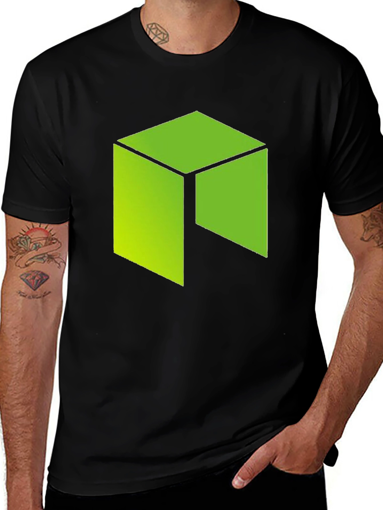 Geometric Graphic Tee - Modern Minimalist Design