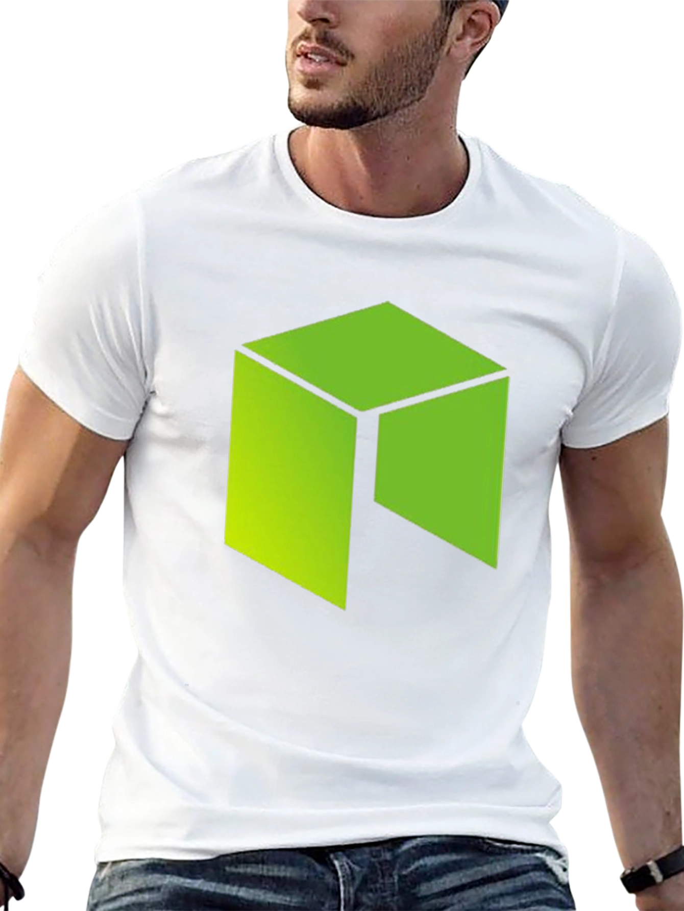 Geometric Graphic Tee - Modern Minimalist Design