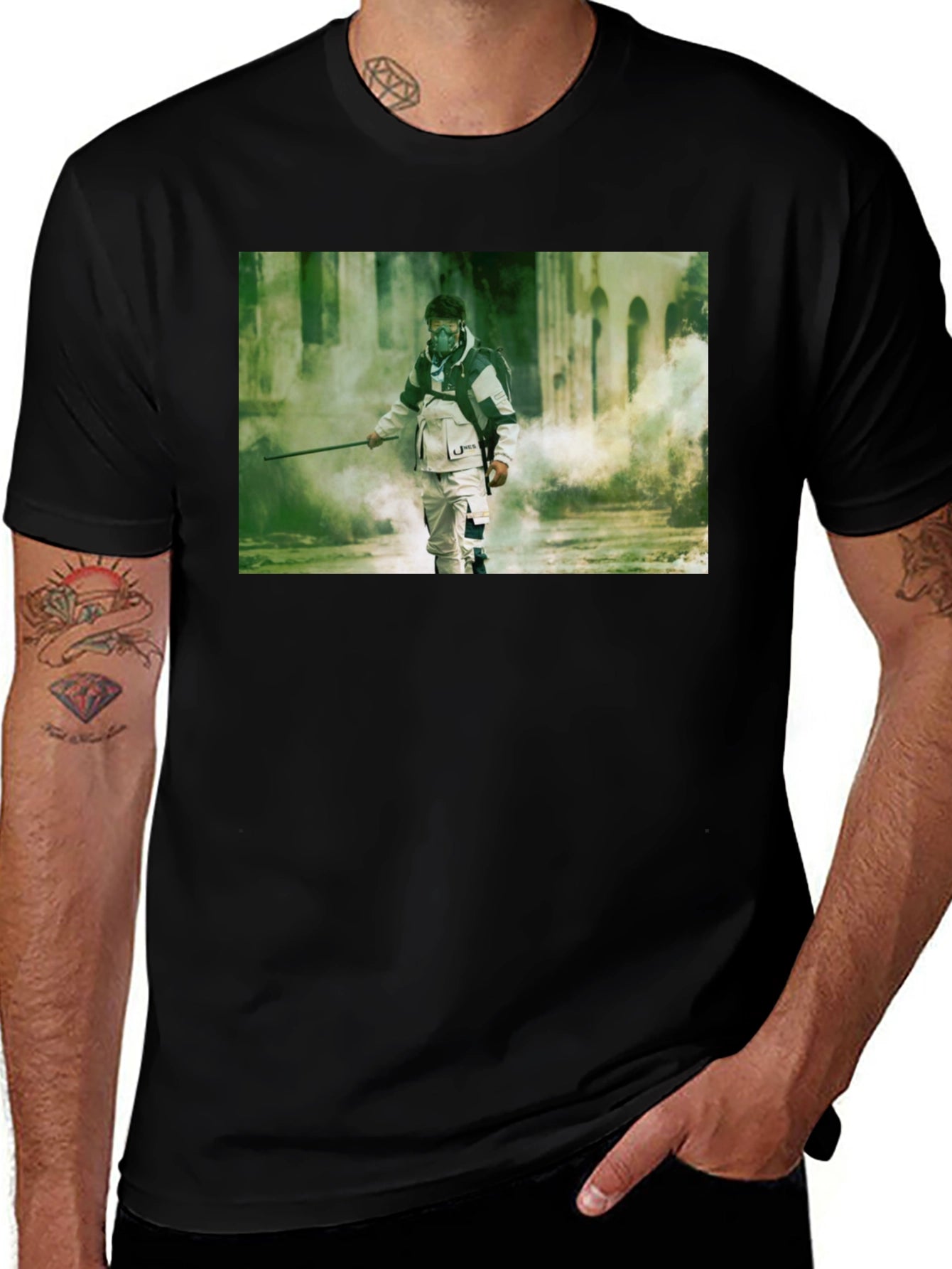 Urban Explorer Graphic Tee - Black