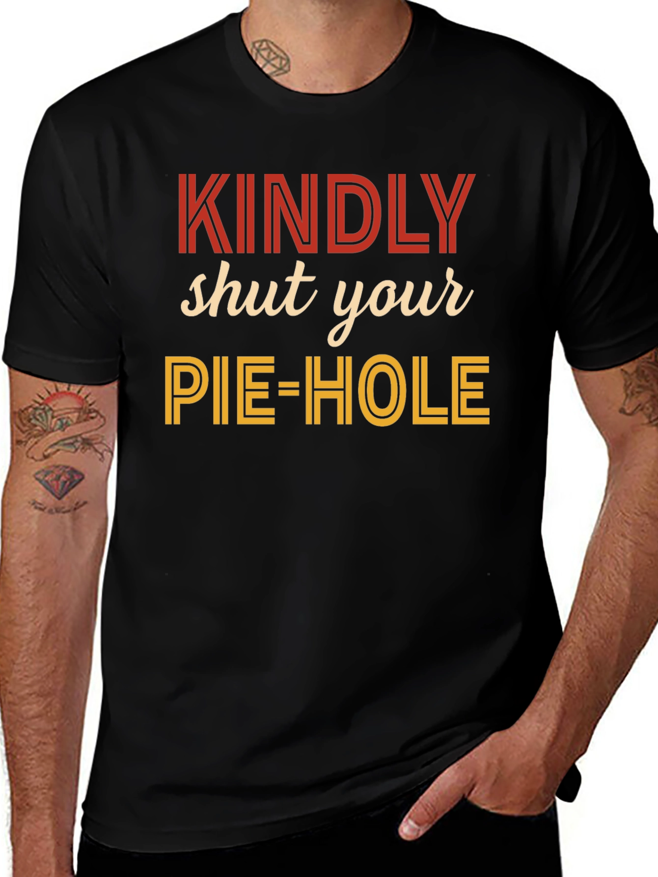 Kindly Shut Your Pie-Hole Graphic Tee
