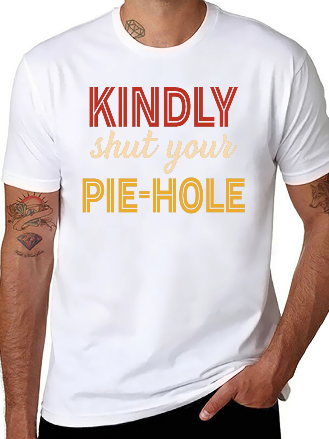 Kindly Shut Your Pie-Hole Graphic Tee