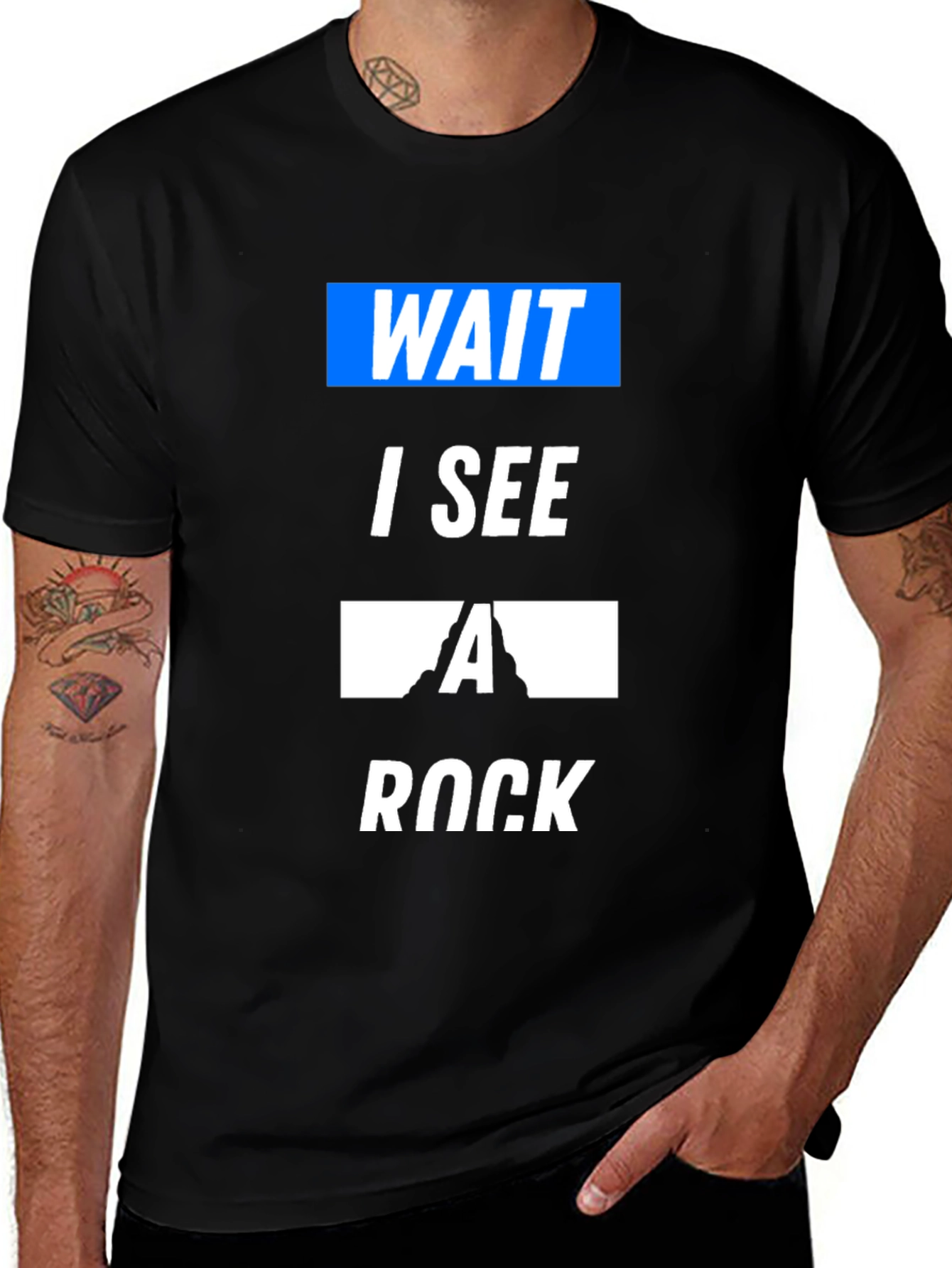 Wait I See a Rock Funny T-Shirt