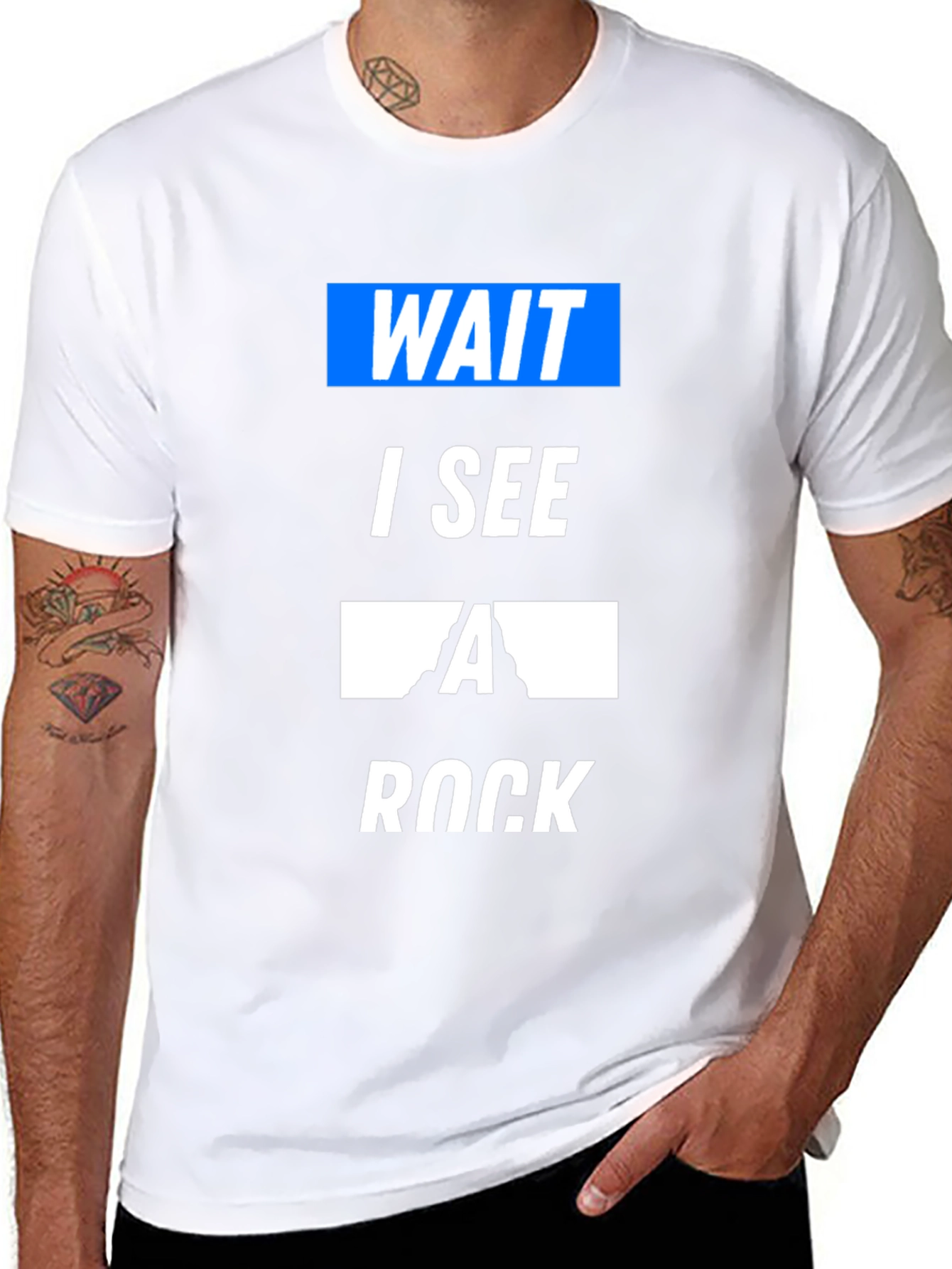 Wait I See a Rock Funny T-Shirt