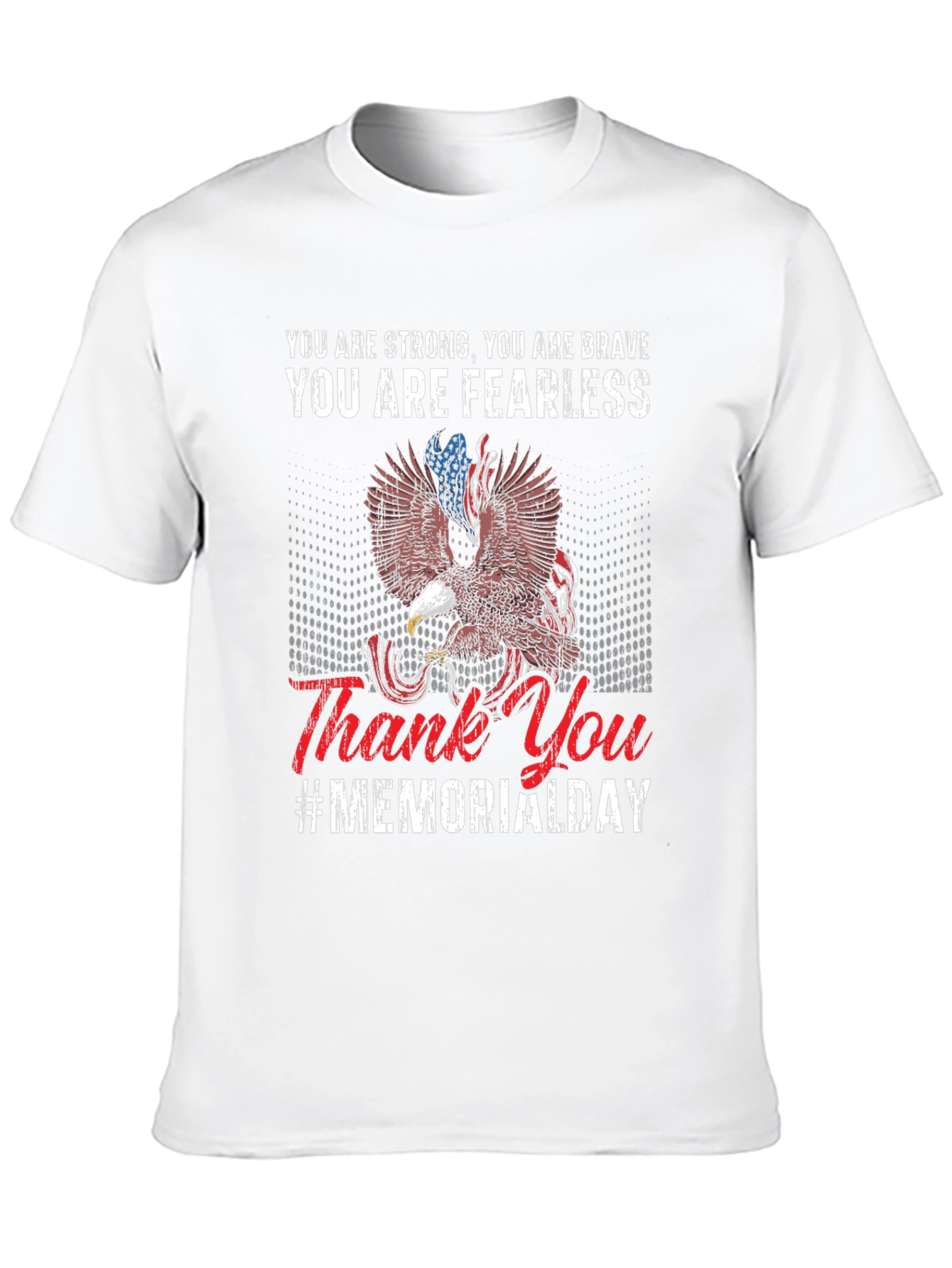 Memorial Day Eagle Graphic T-Shirt