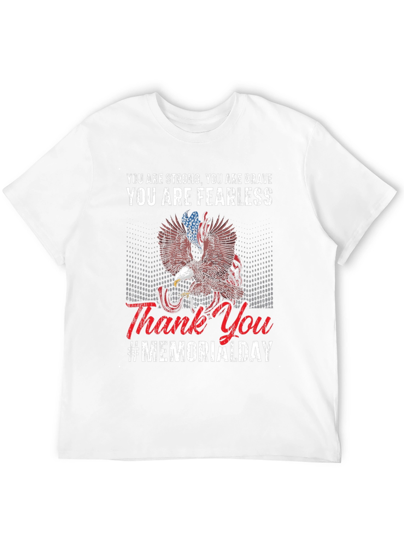 Memorial Day Eagle Graphic T-Shirt