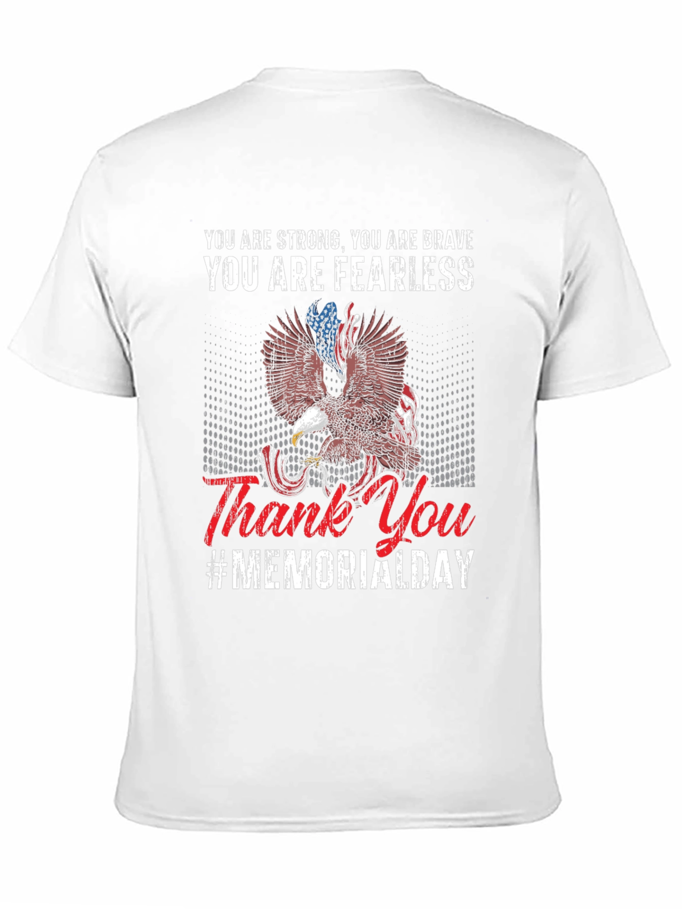 Memorial Day Eagle Graphic T-Shirt