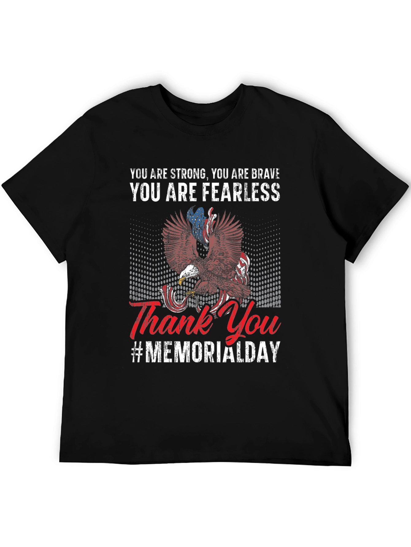 Memorial Day Eagle Graphic T-Shirt