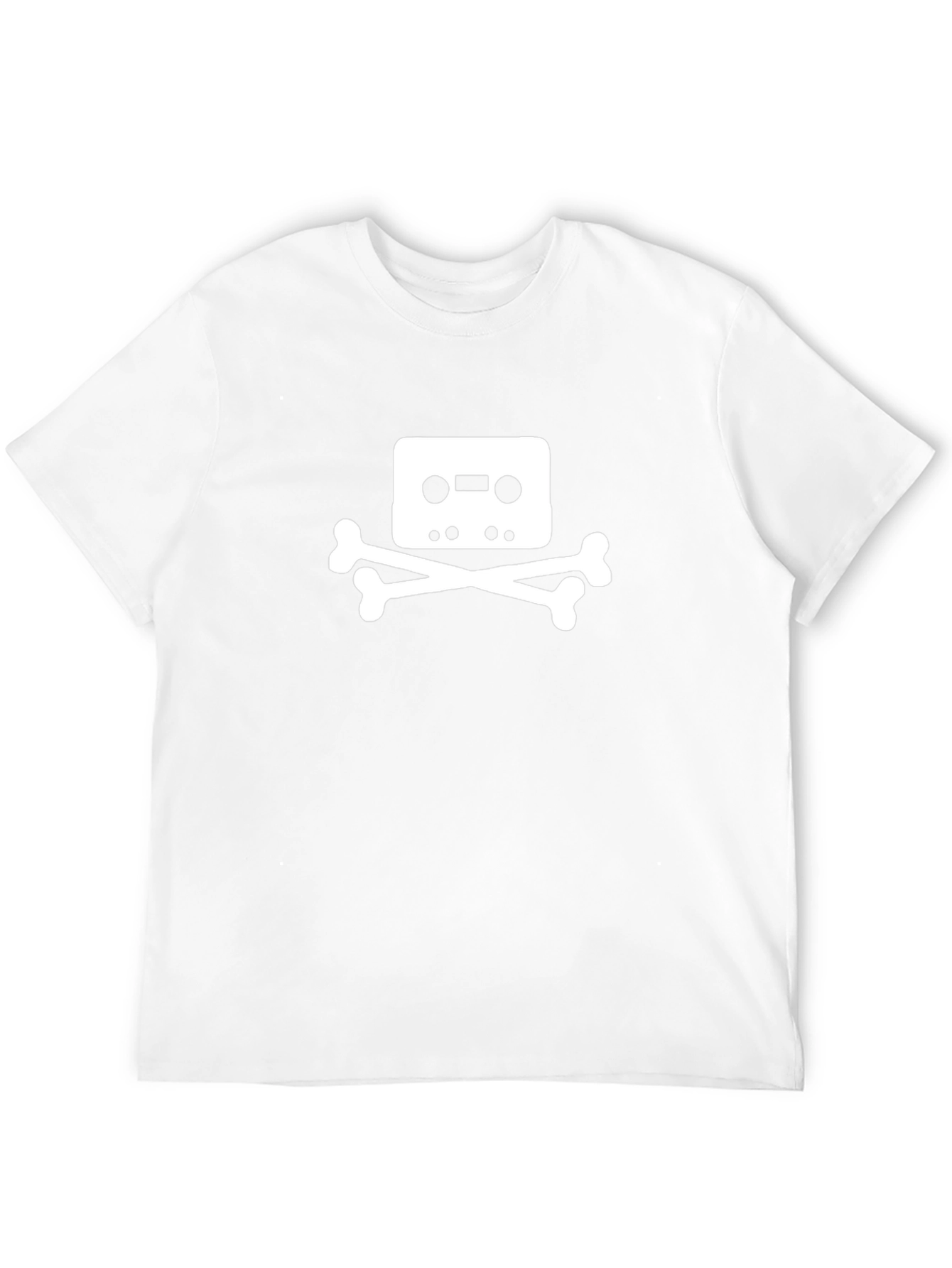 Cassette Tape Skull T-Shirt - Black