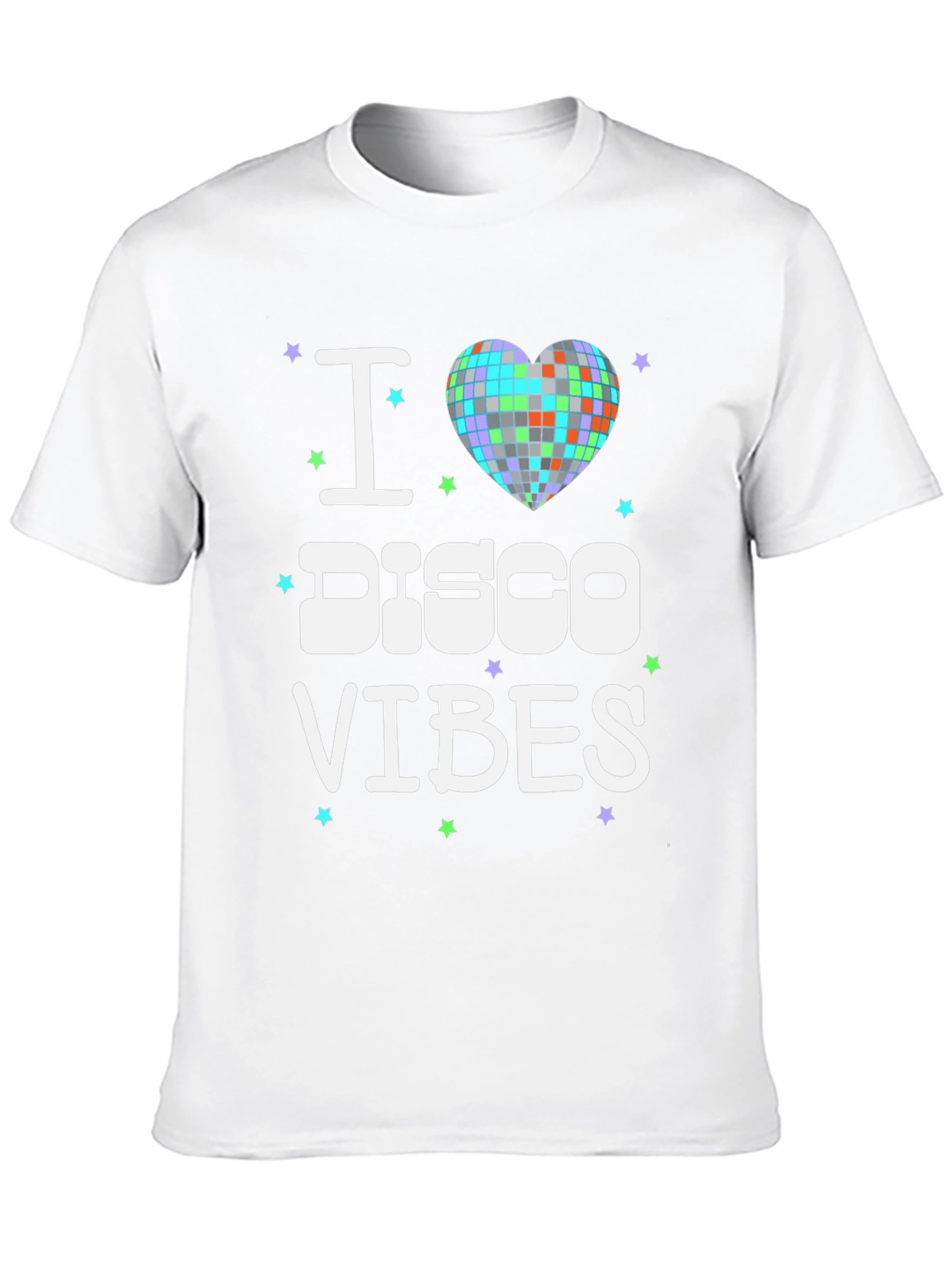 I Heart Disco Vibes Black T-Shirt