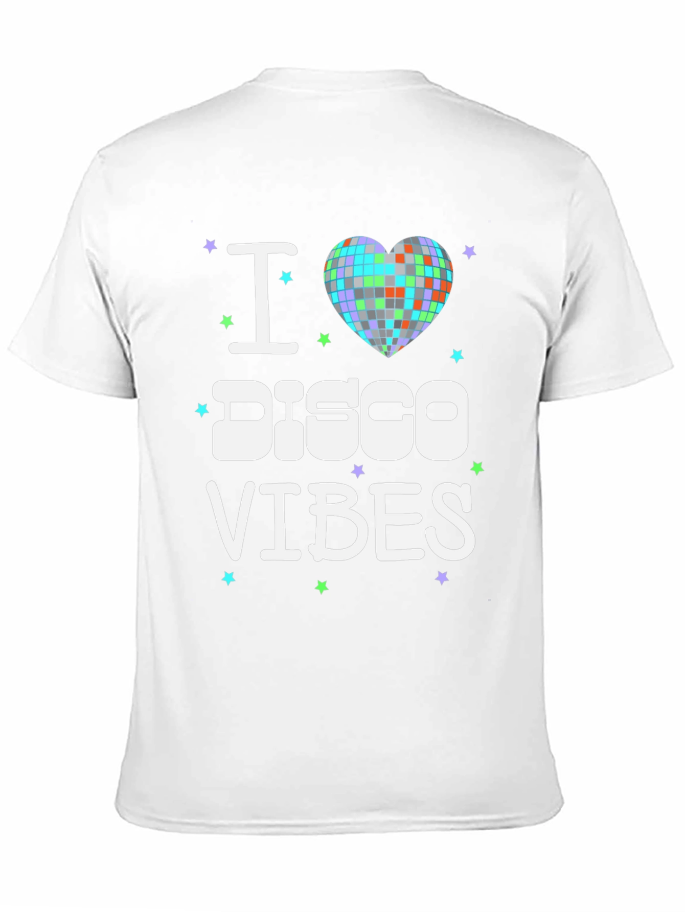 I Heart Disco Vibes Black T-Shirt
