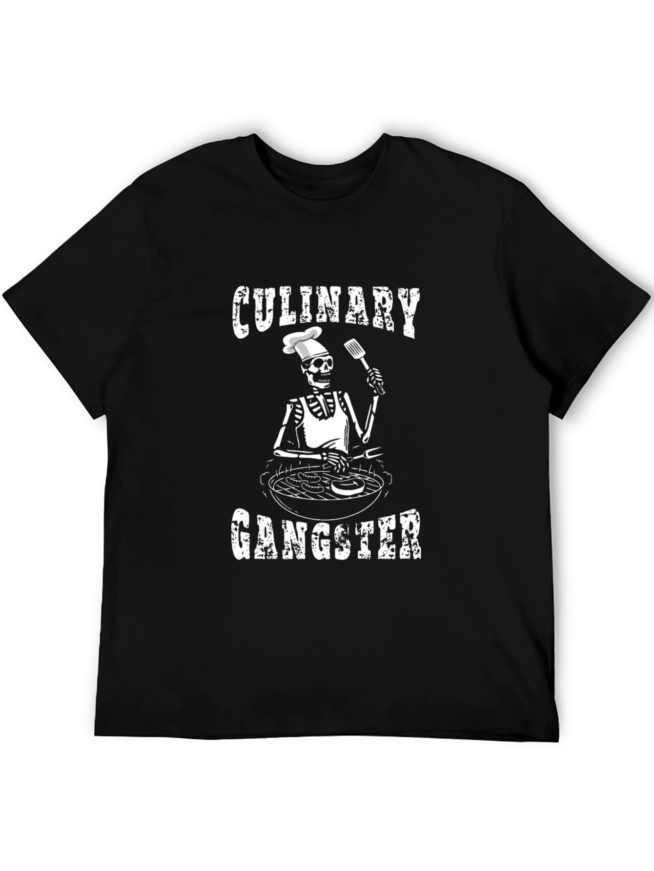 Culinary Gangster Skeleton Chef T-Shirt