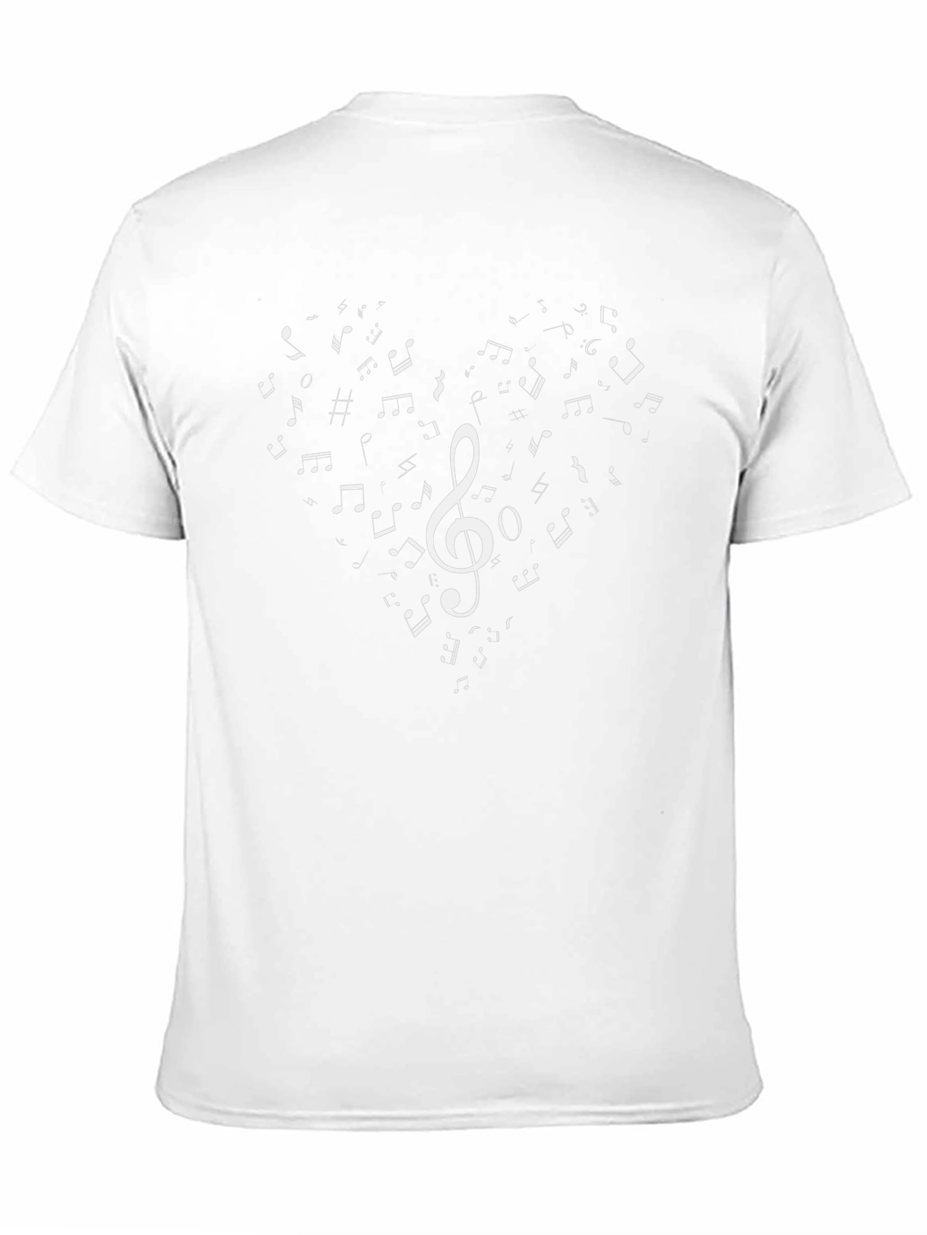 Music Heart T-Shirt - Black Graphic Tee