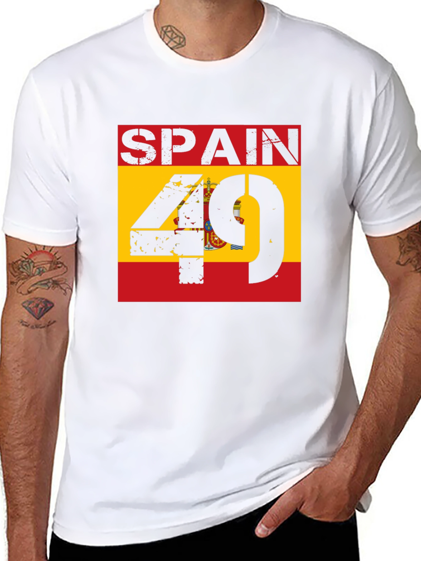 Spain Flag 49 Graphic T-Shirt