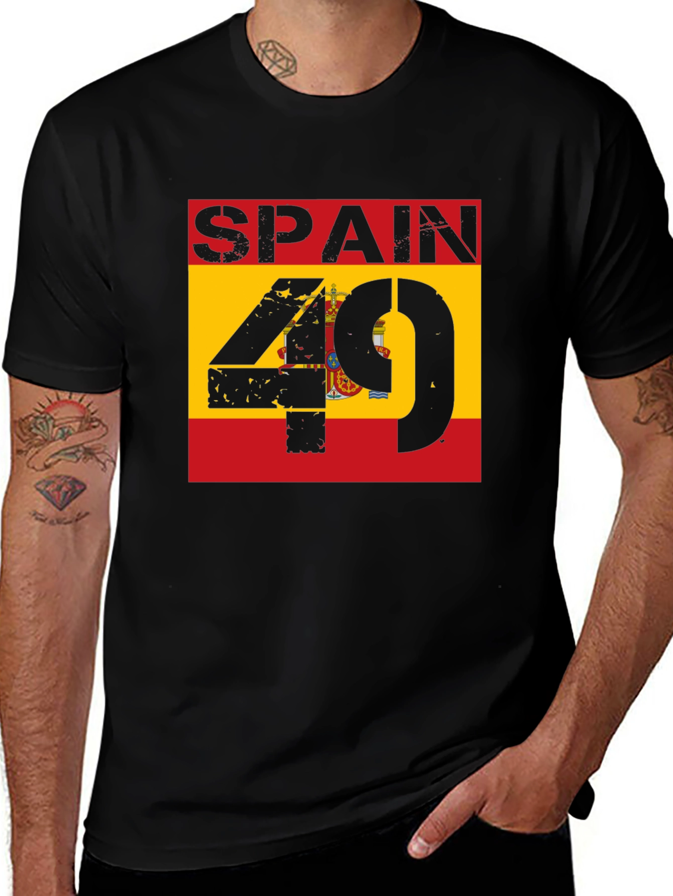 Spain Flag 49 Graphic T-Shirt
