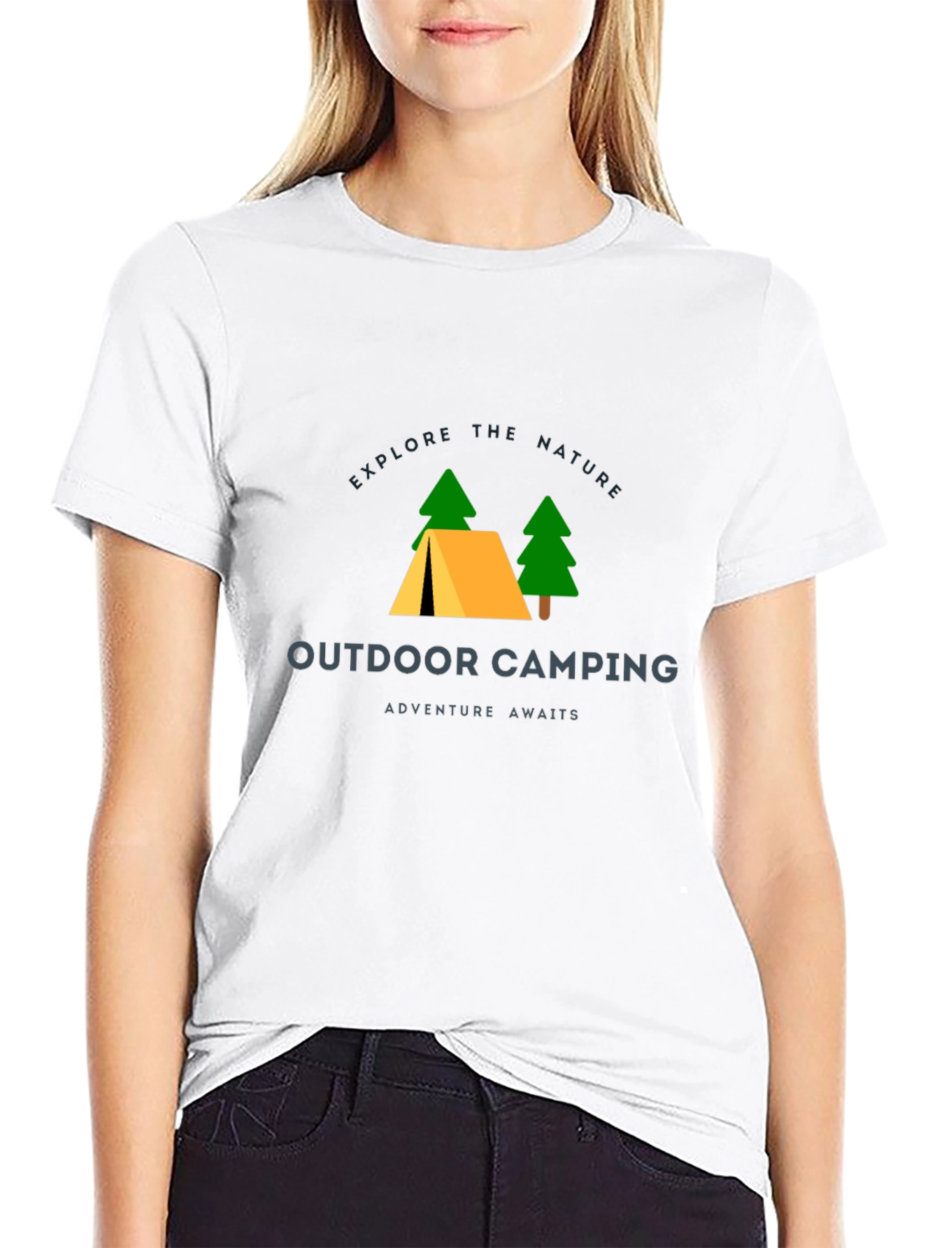 Outdoor Camping Graphic Tee - Explore Nature