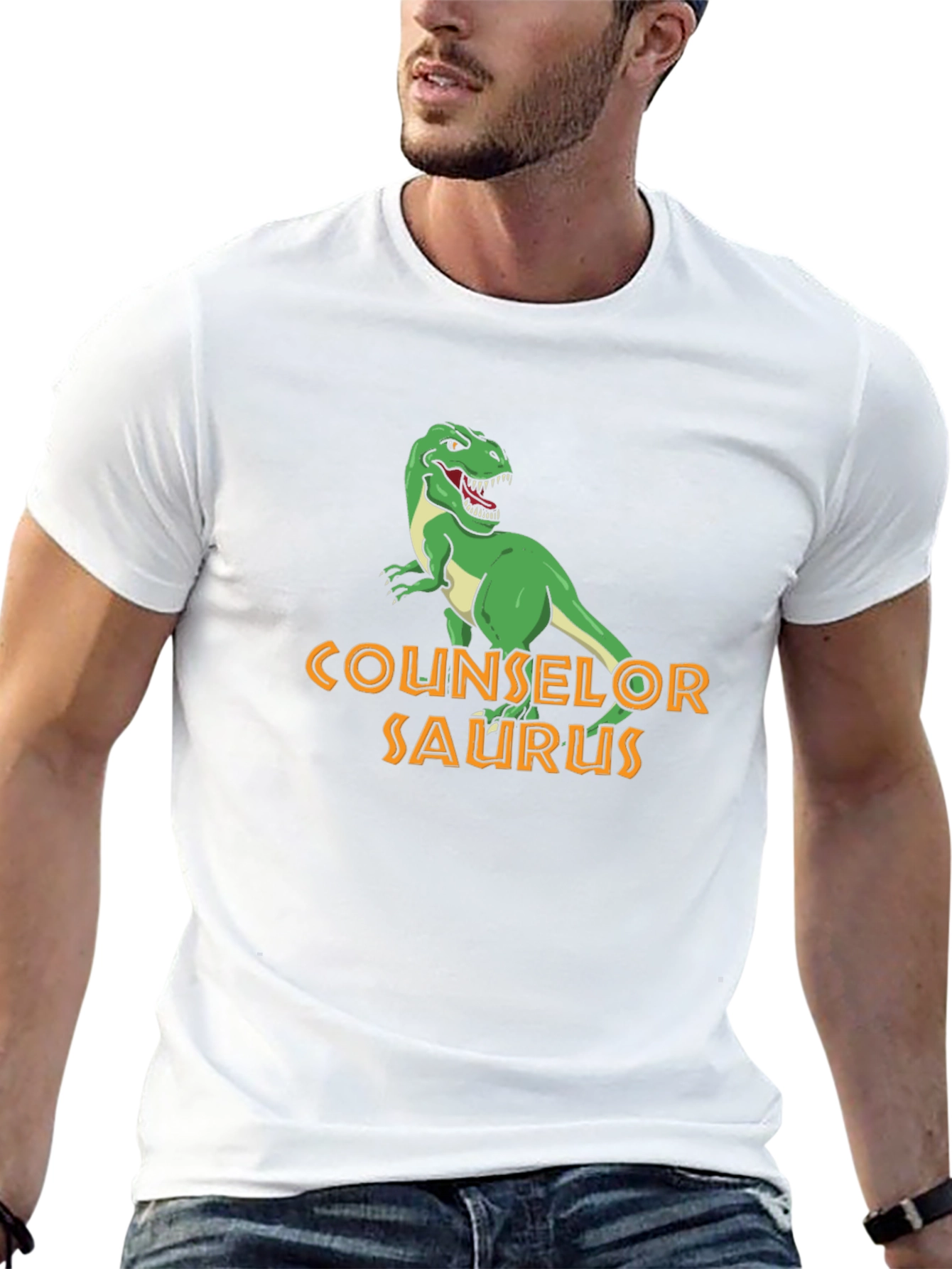 Counselor Saurus T-Shirt - Funny Dino Tee