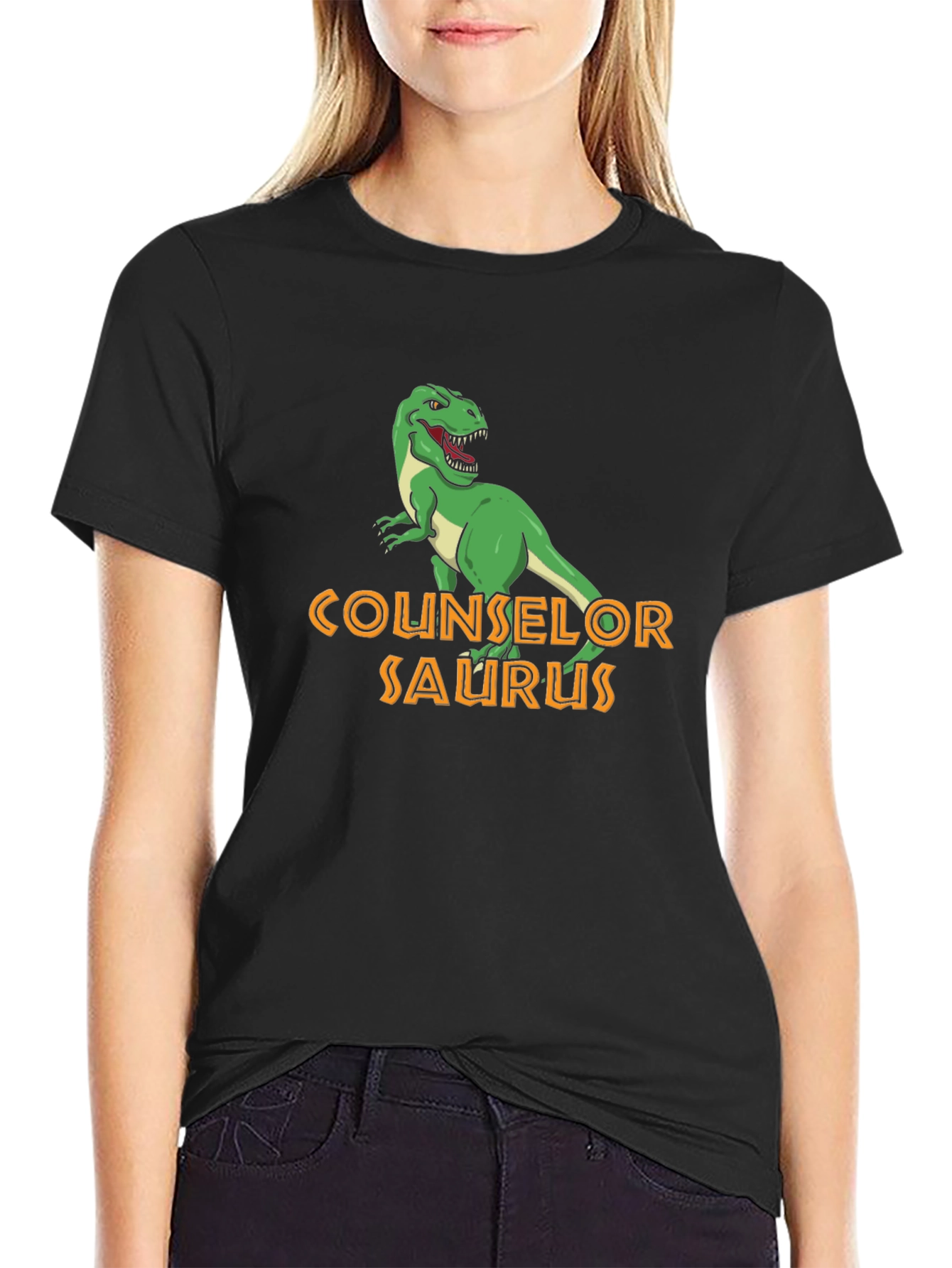 Counselor Saurus T-Shirt - Funny Dino Tee