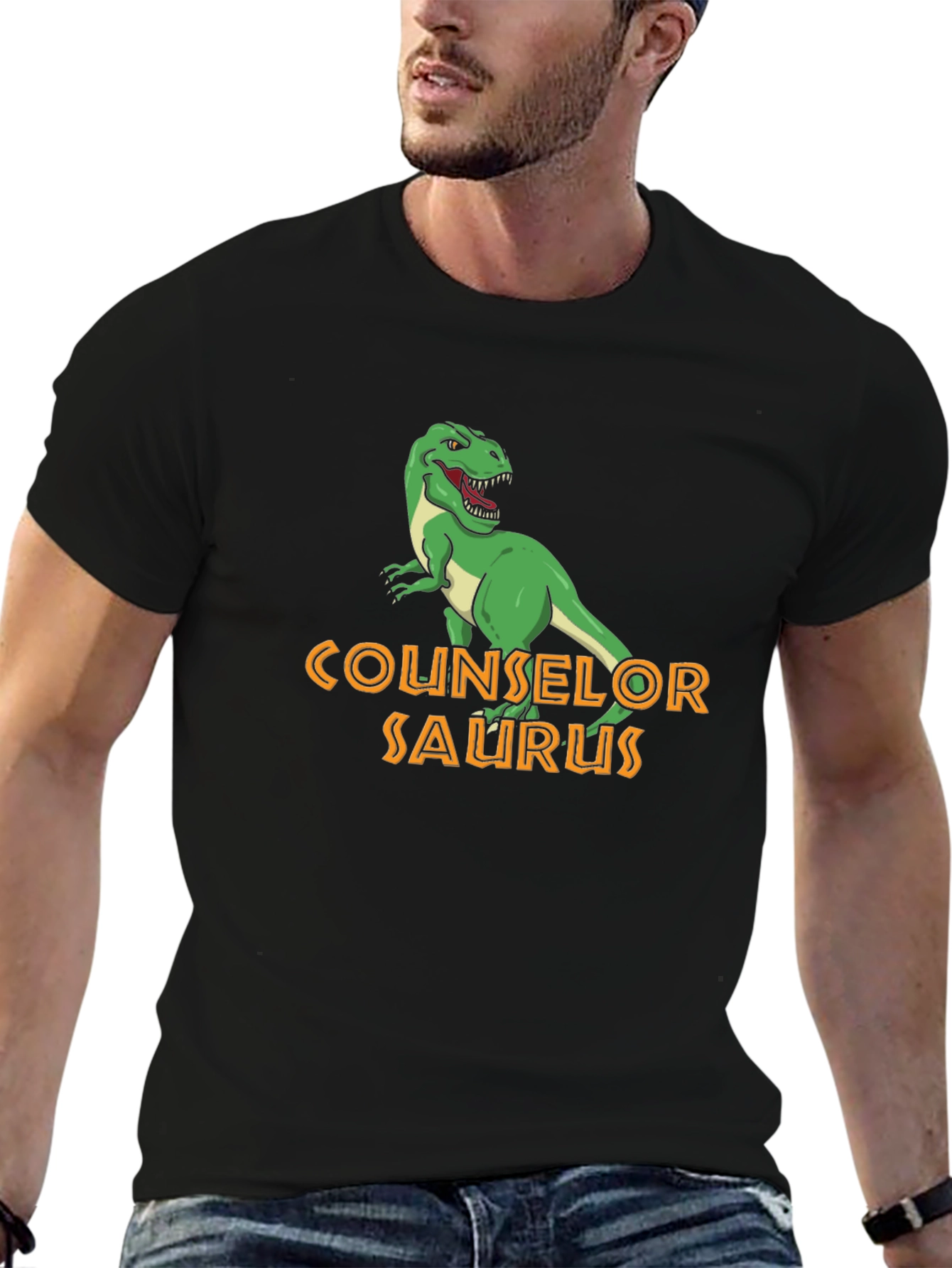 Counselor Saurus T-Shirt - Funny Dino Tee