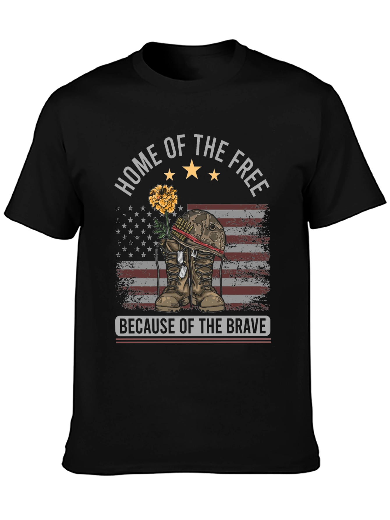Home of the Free T-Shirt - Patriotic Design