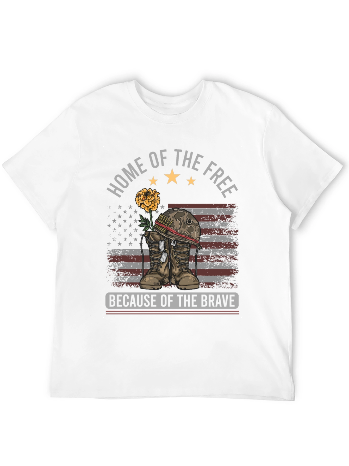 Home of the Free T-Shirt - Patriotic Design