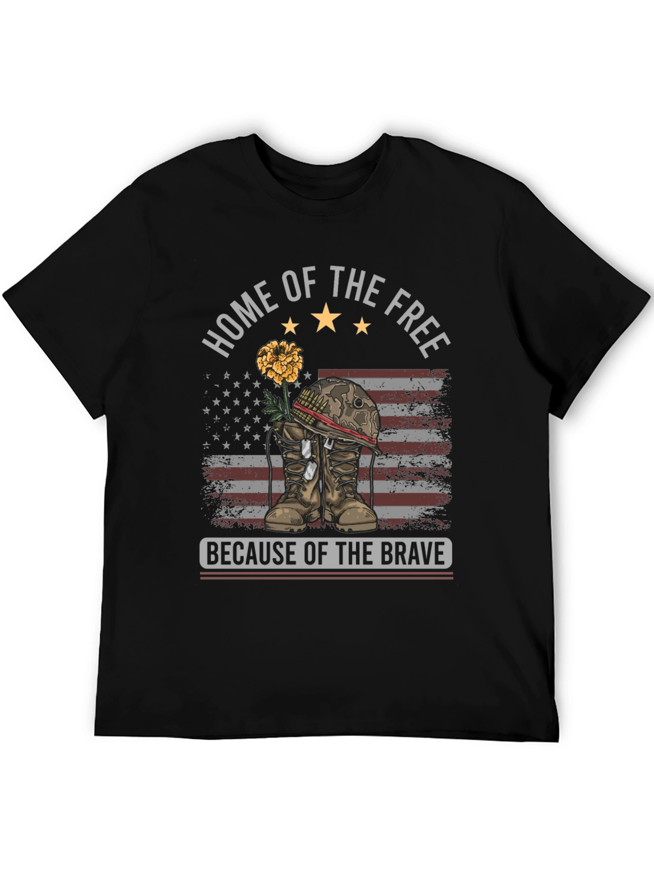 Home of the Free T-Shirt - Patriotic Design
