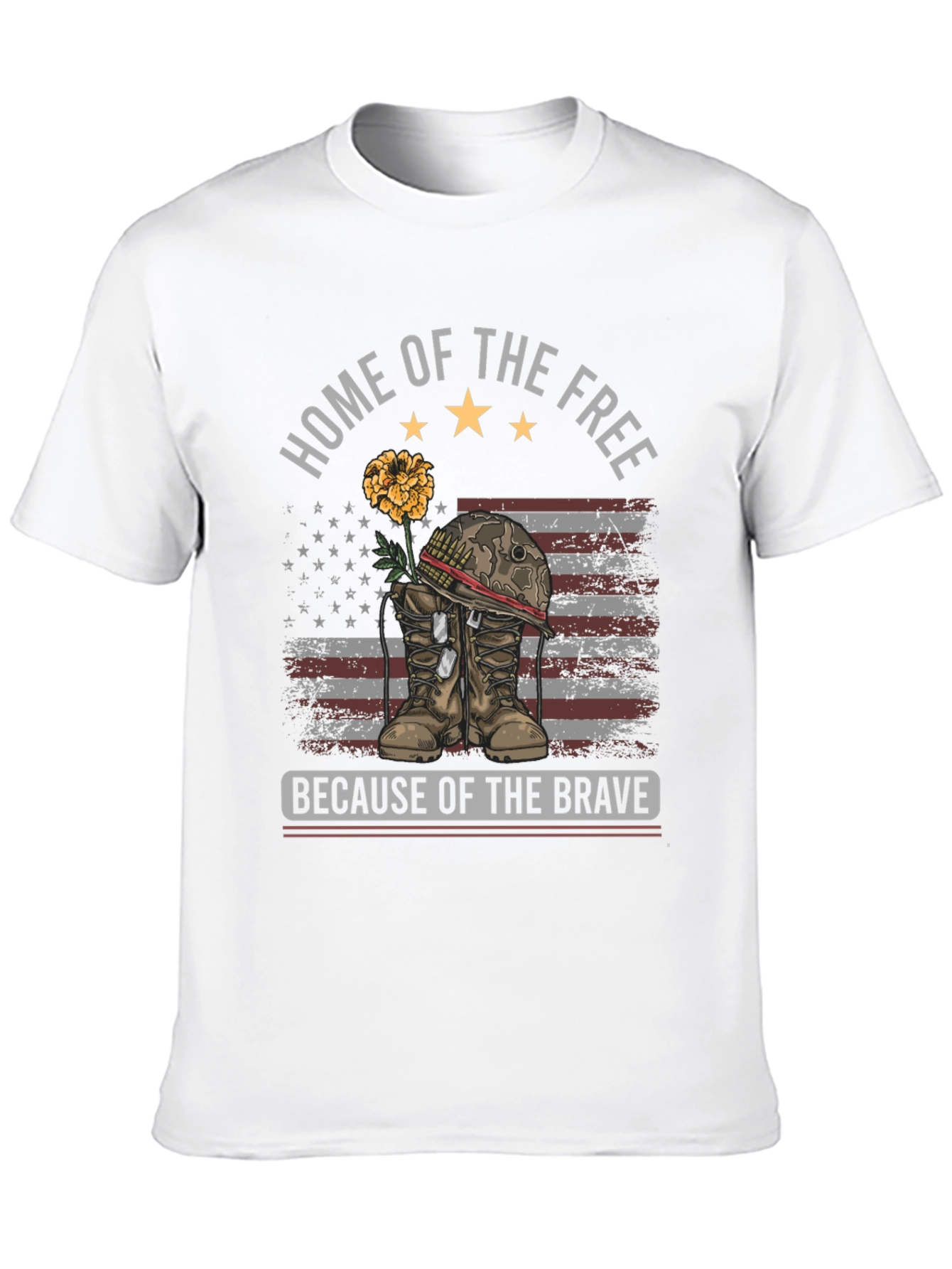 Home of the Free T-Shirt - Patriotic Design