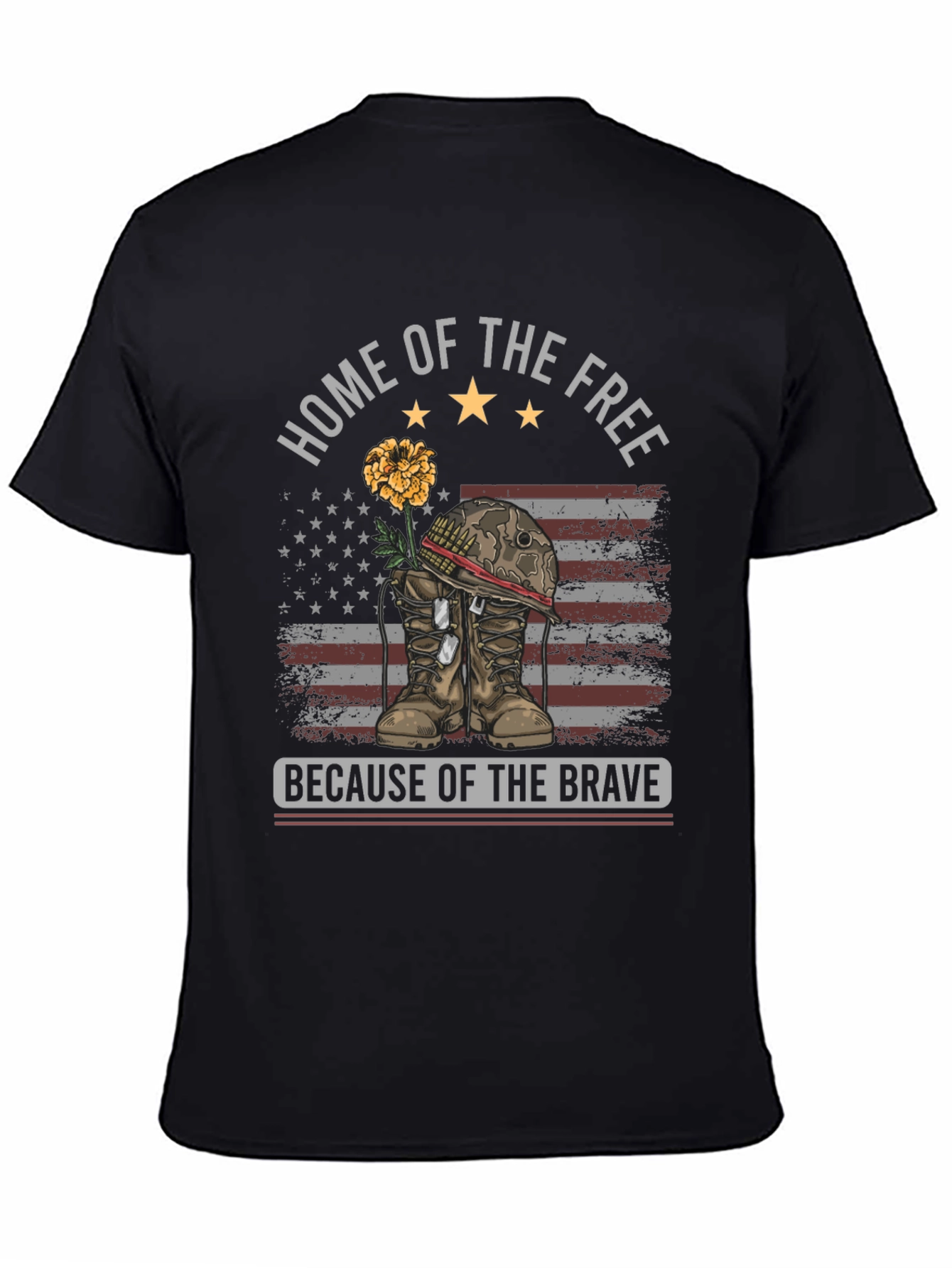 Home of the Free T-Shirt - Patriotic Design