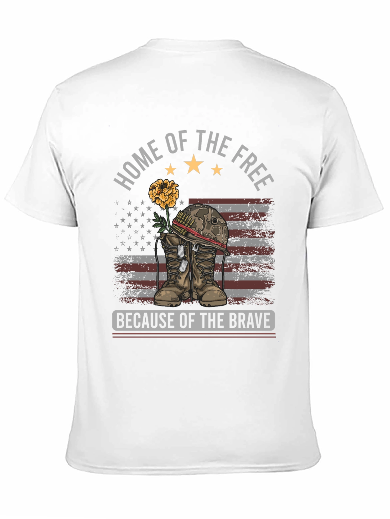 Home of the Free T-Shirt - Patriotic Design
