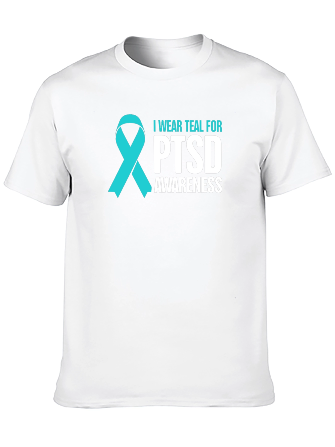 Teal PTSD Awareness Ribbon T-Shirt
