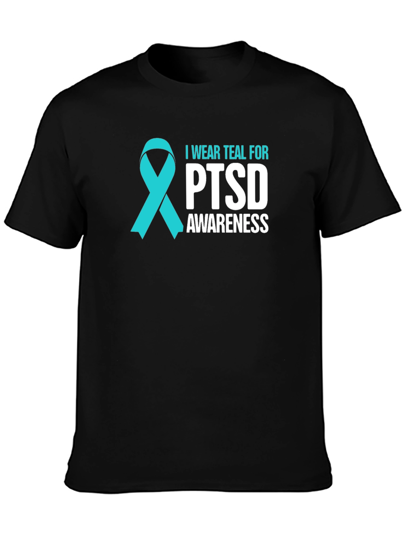 Teal PTSD Awareness Ribbon T-Shirt