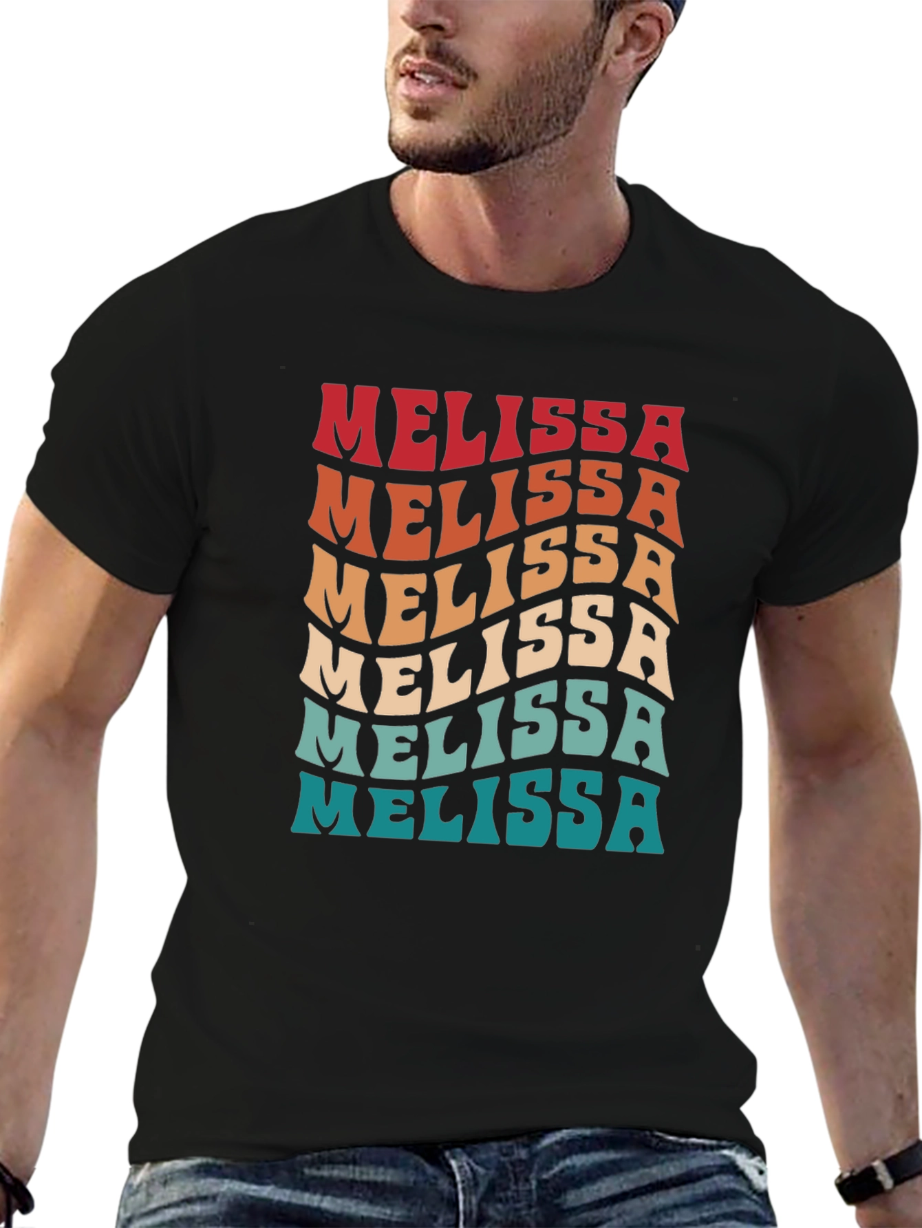 Melissa Retro Wave T-Shirt - Trendy Name Tee