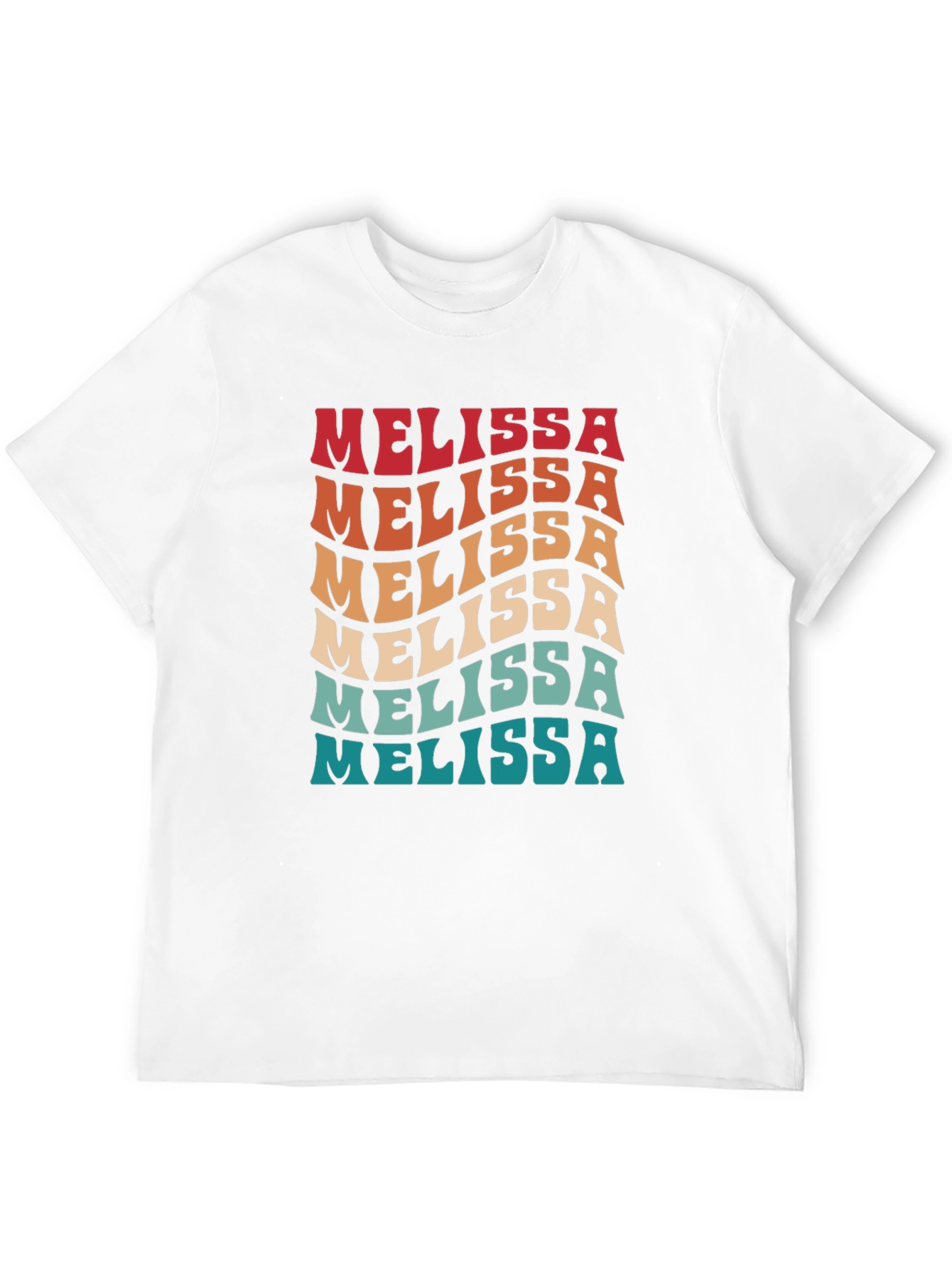 Melissa Retro Wave T-Shirt - Trendy Name Tee