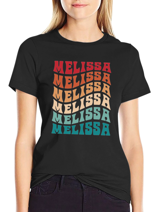 Melissa Retro Wave T-Shirt - Trendy Name Tee