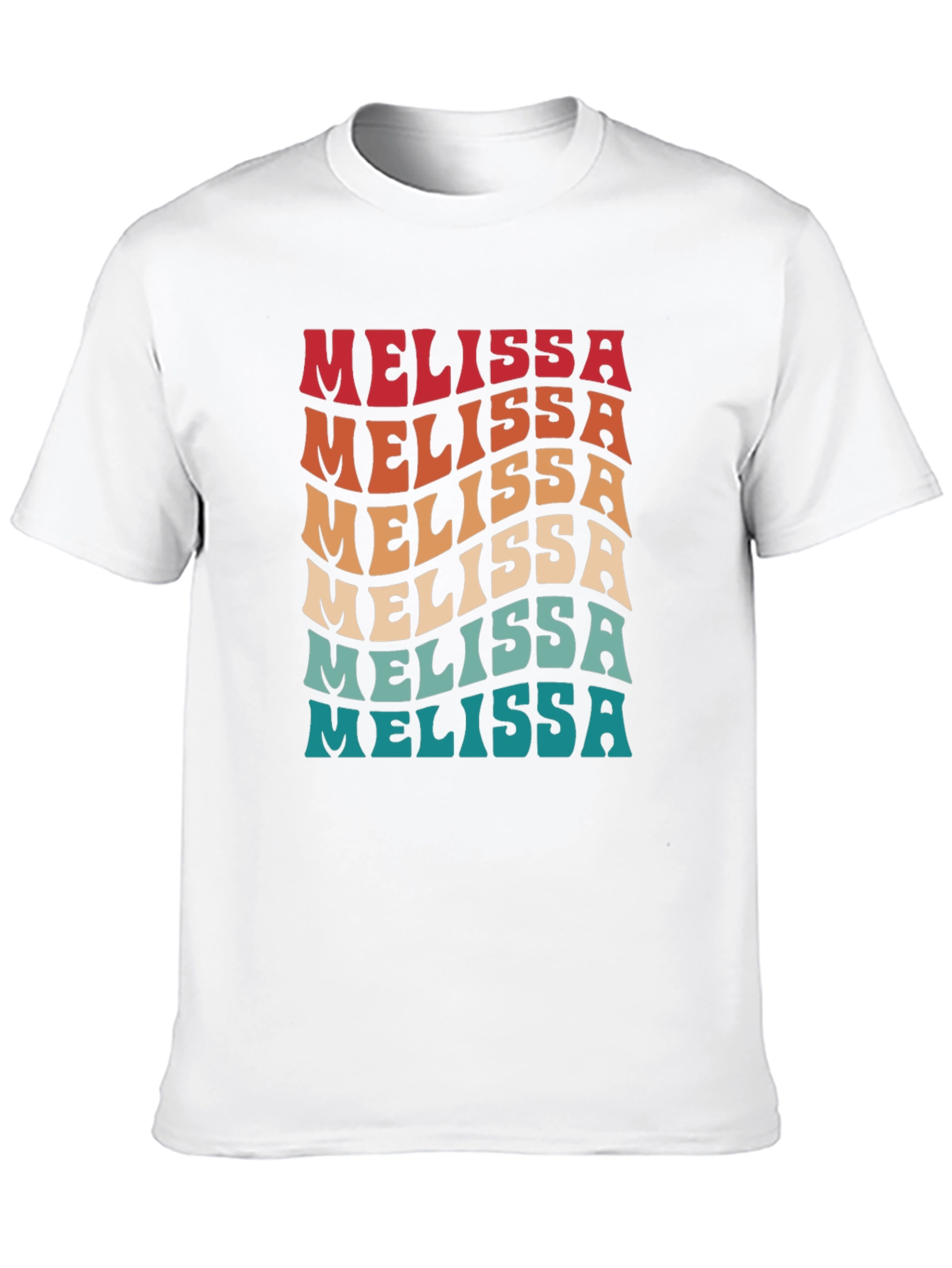 Melissa Retro Wave T-Shirt - Trendy Name Tee