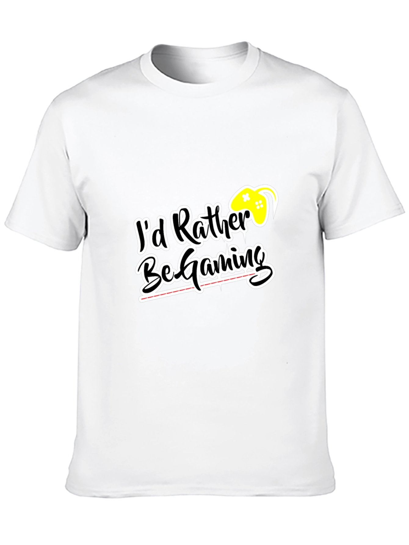 Id Rather Be Gaming Black T-Shirt