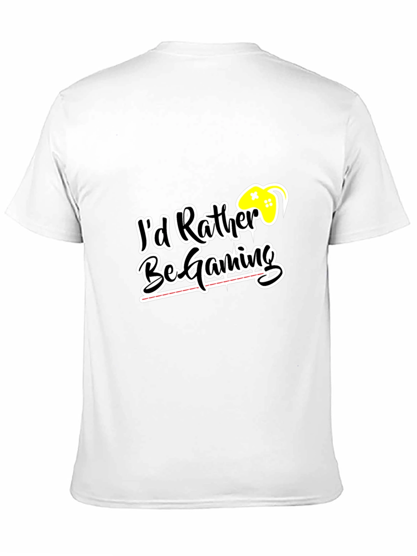 Id Rather Be Gaming Black T-Shirt
