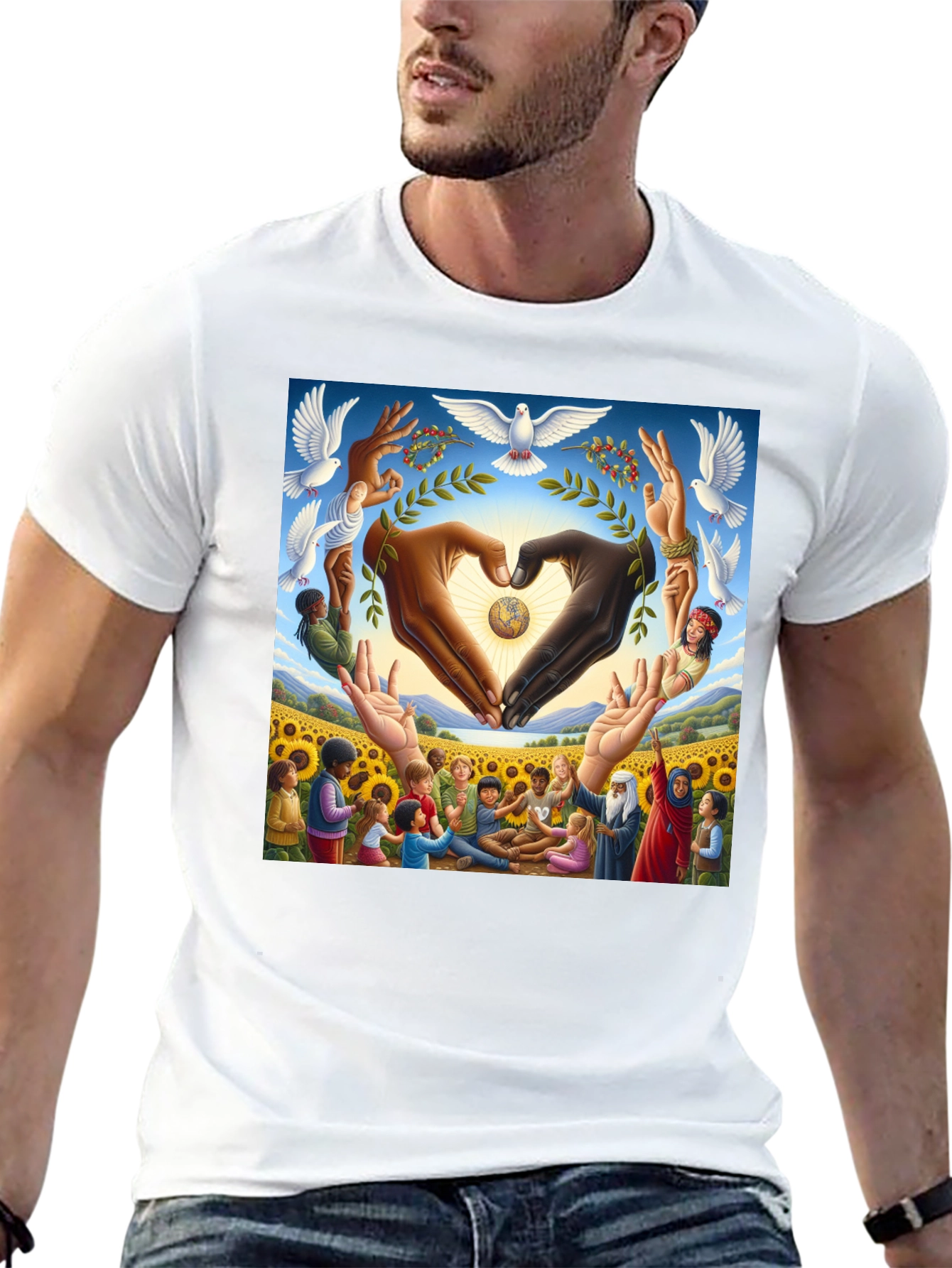Unity Graphic Tee - Peace and Harmony Design