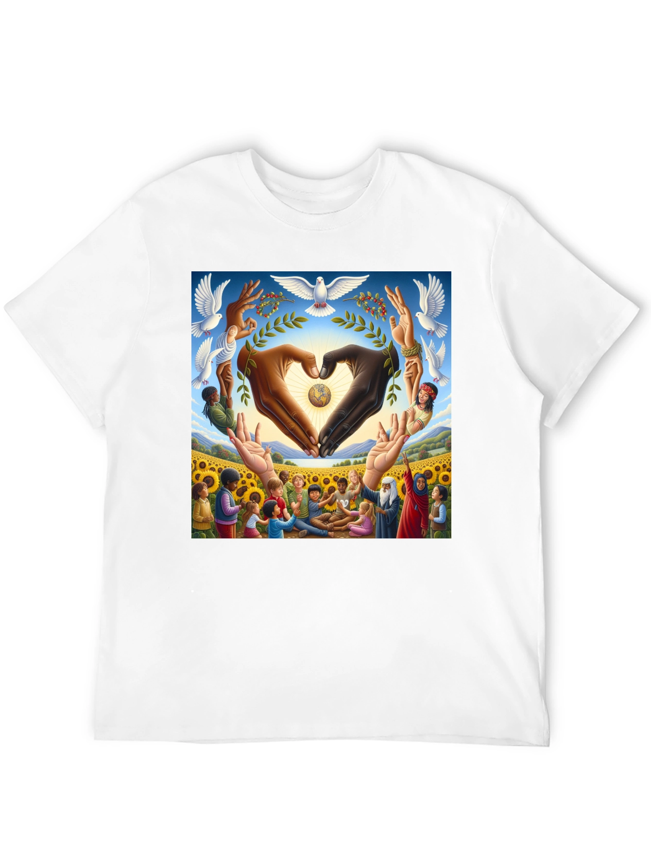 Unity Graphic Tee - Peace and Harmony Design