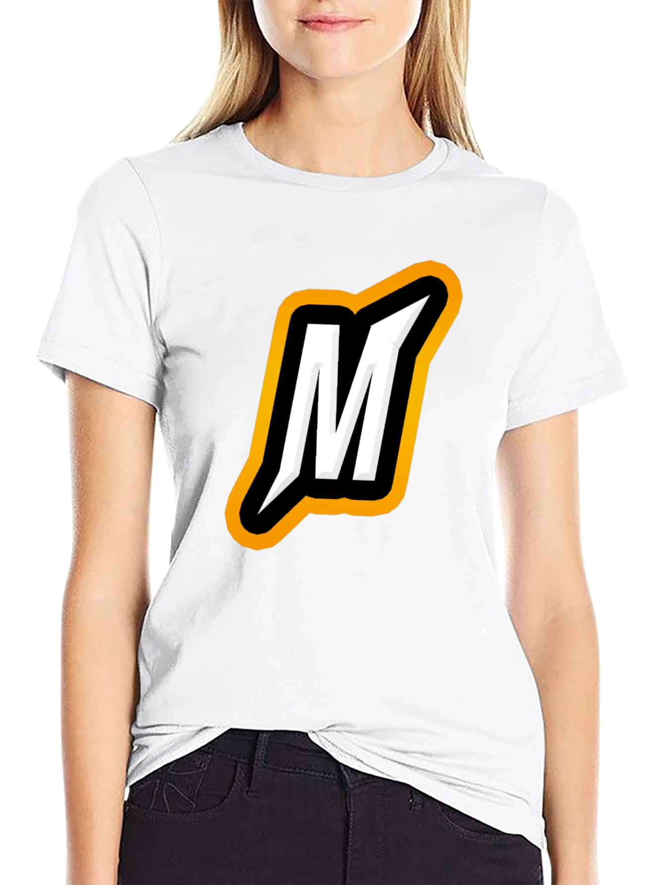 Bold M Logo Black T-Shirt
