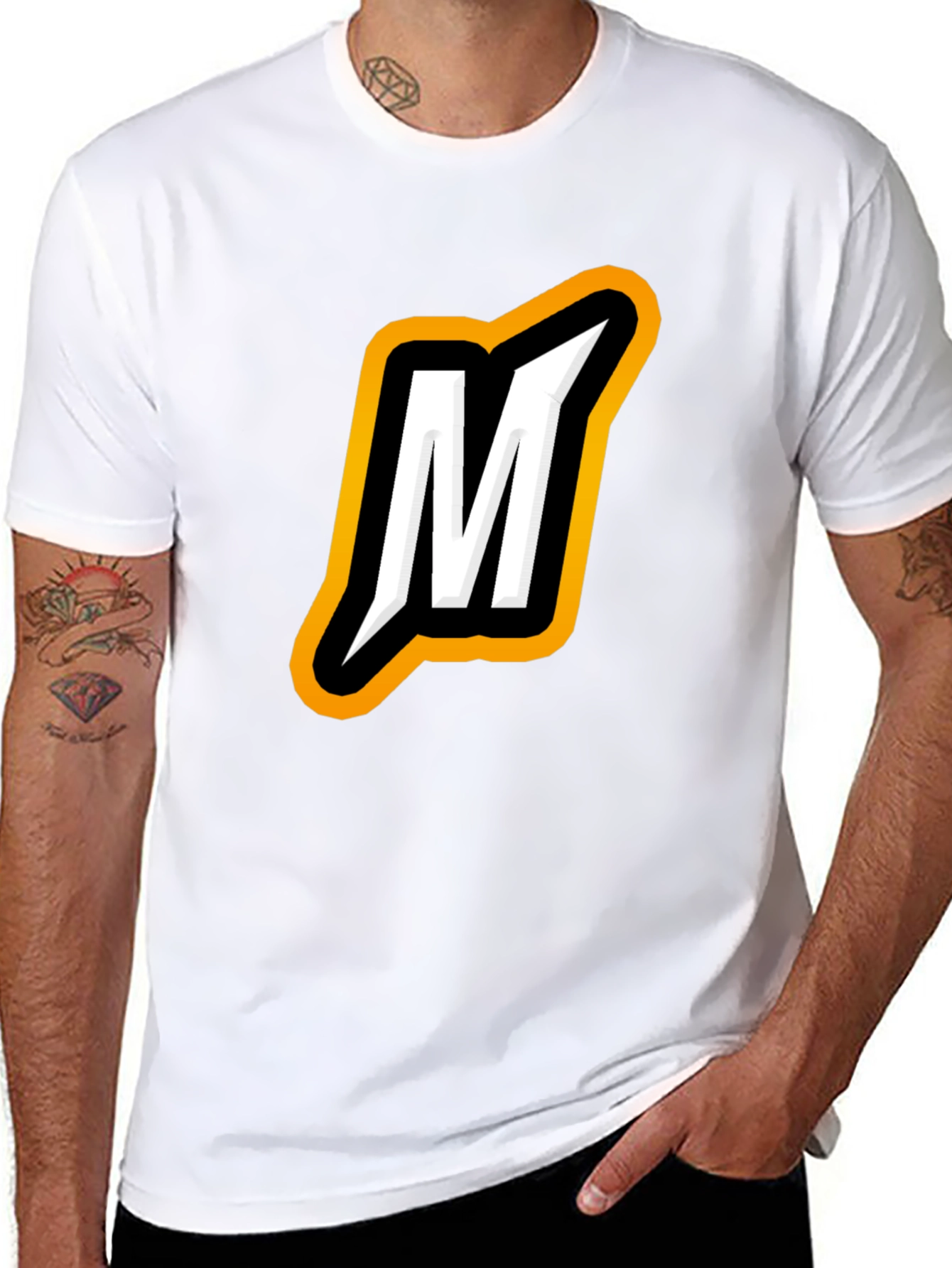 Bold M Logo Black T-Shirt