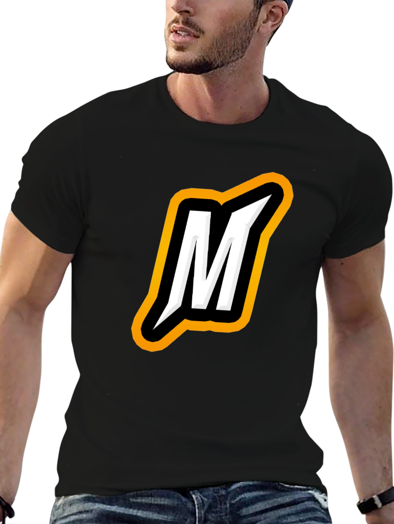 Bold M Logo Black T-Shirt