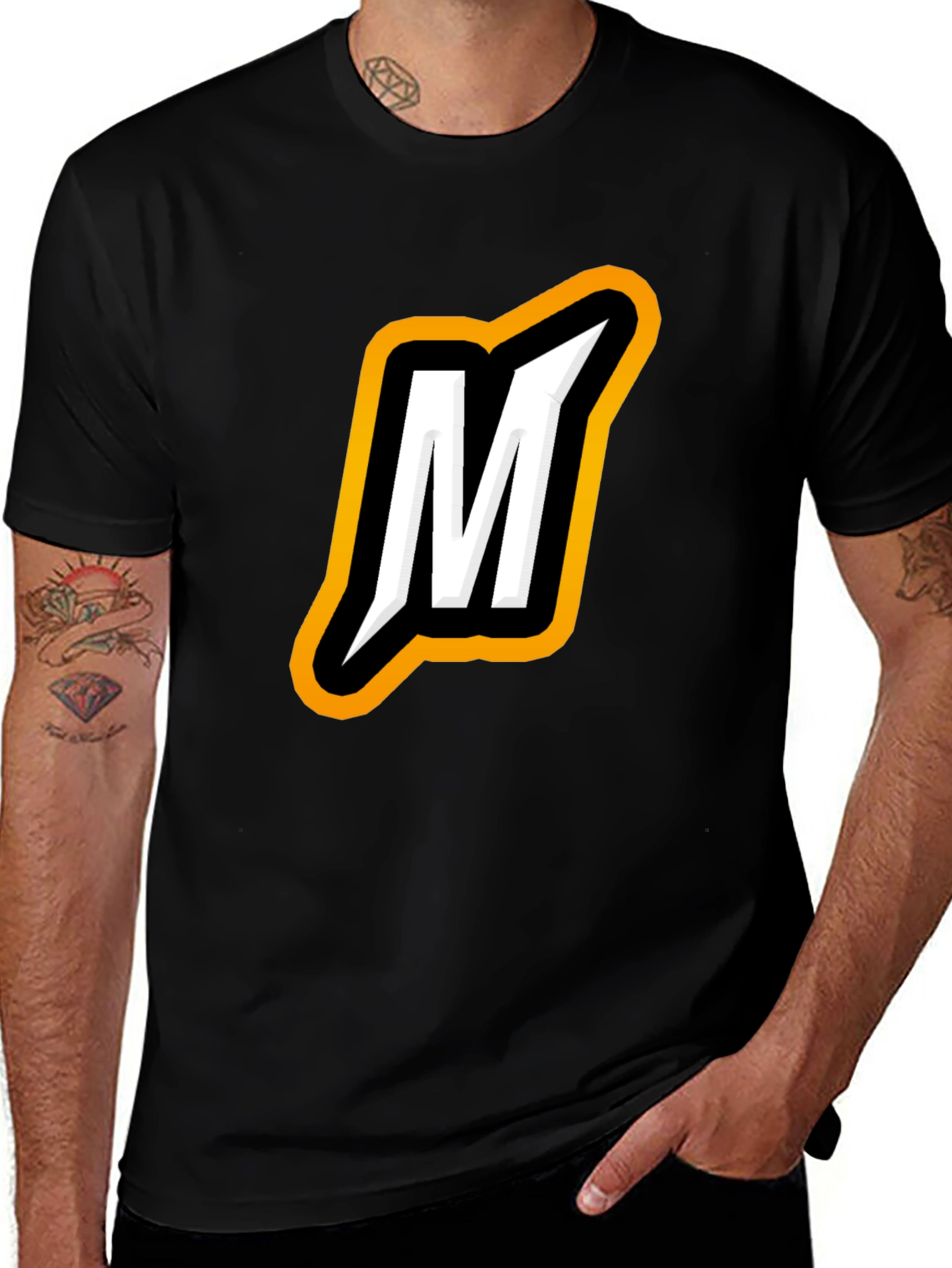 Bold M Logo Black T-Shirt