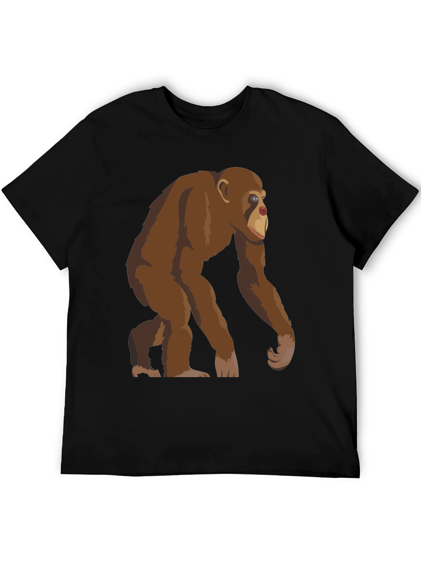Chimpanzee Graphic T-Shirt - Novelty Ape Tee