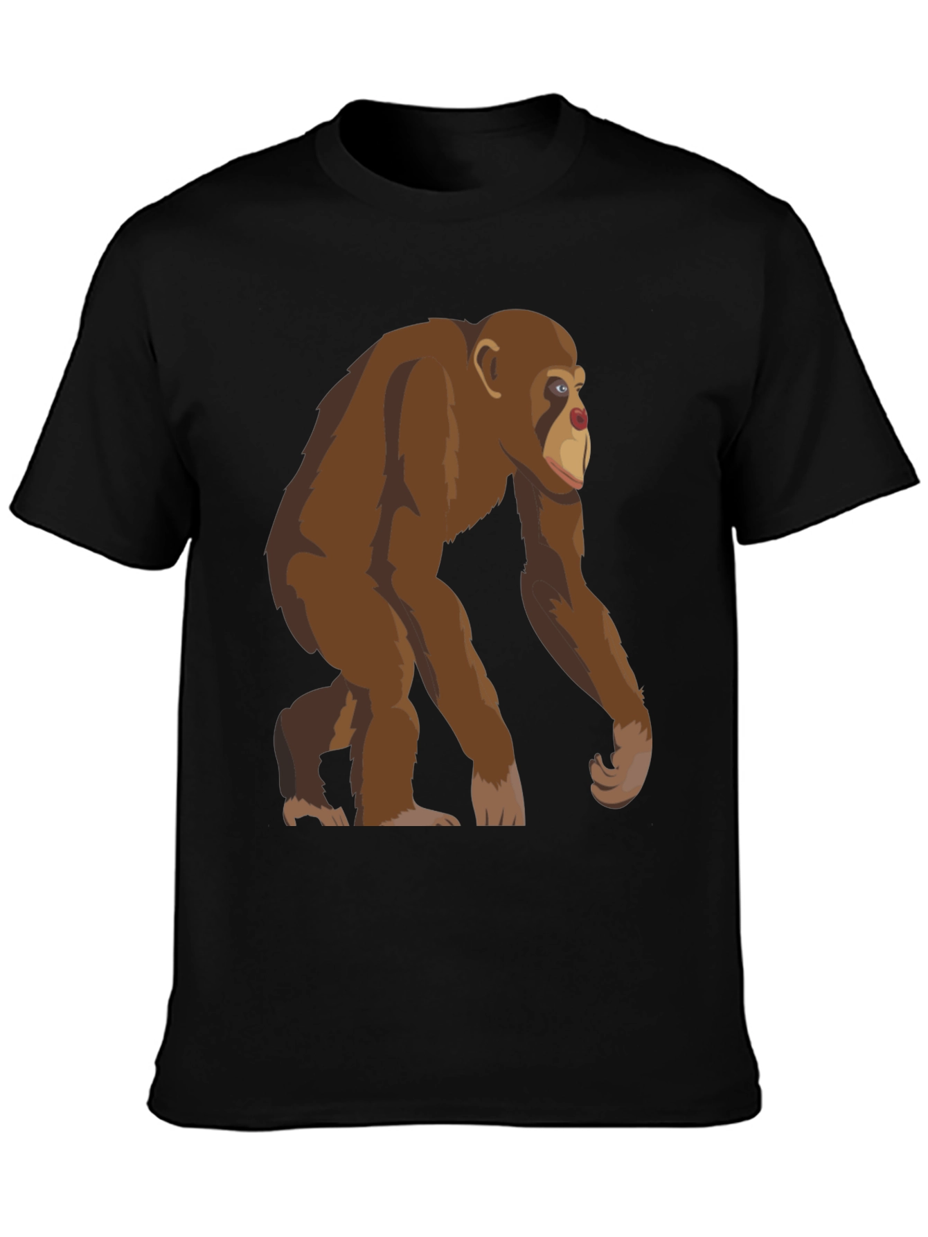 Chimpanzee Graphic T-Shirt - Novelty Ape Tee