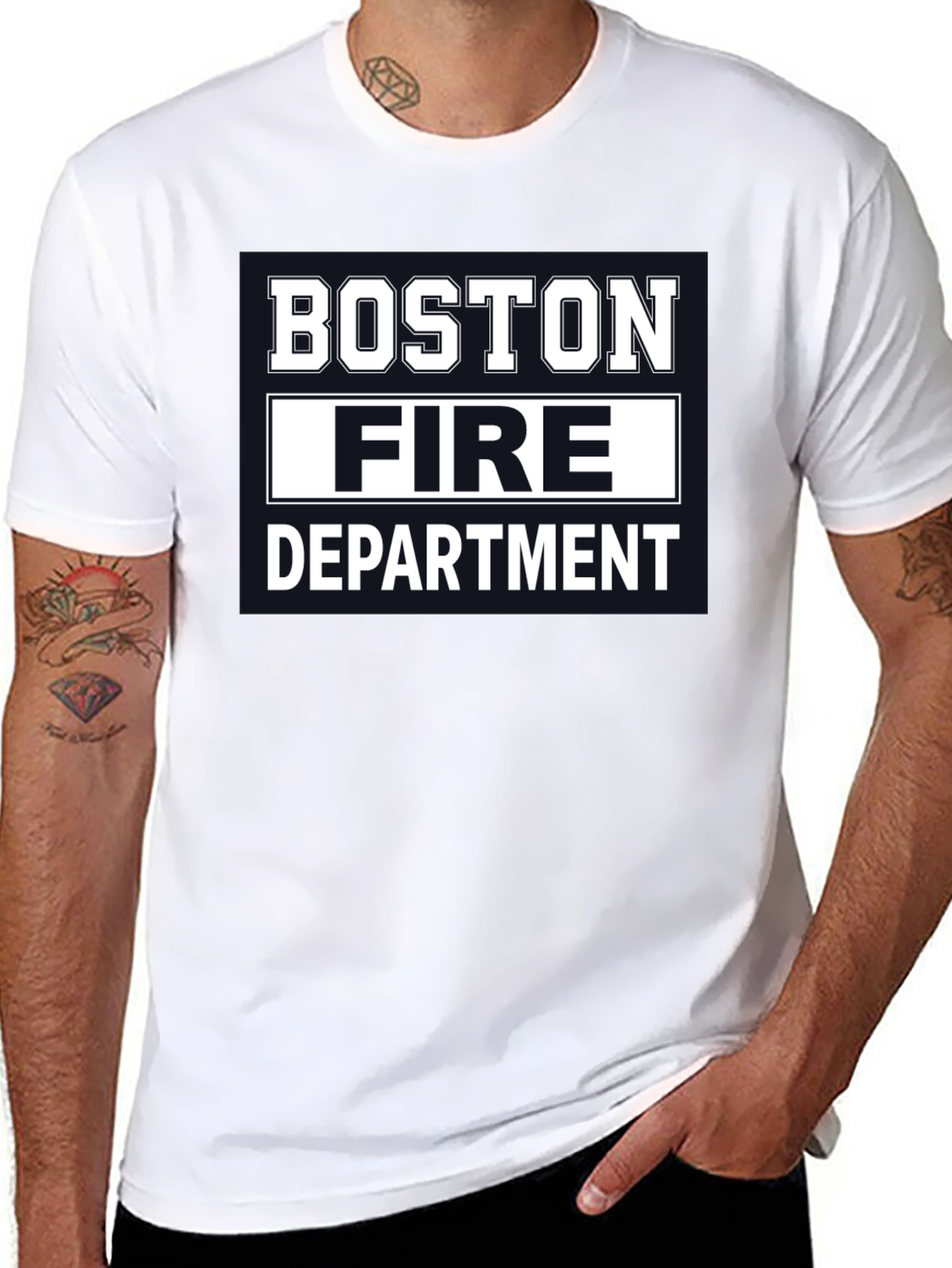 Boston Fire Department T-Shirt - Black